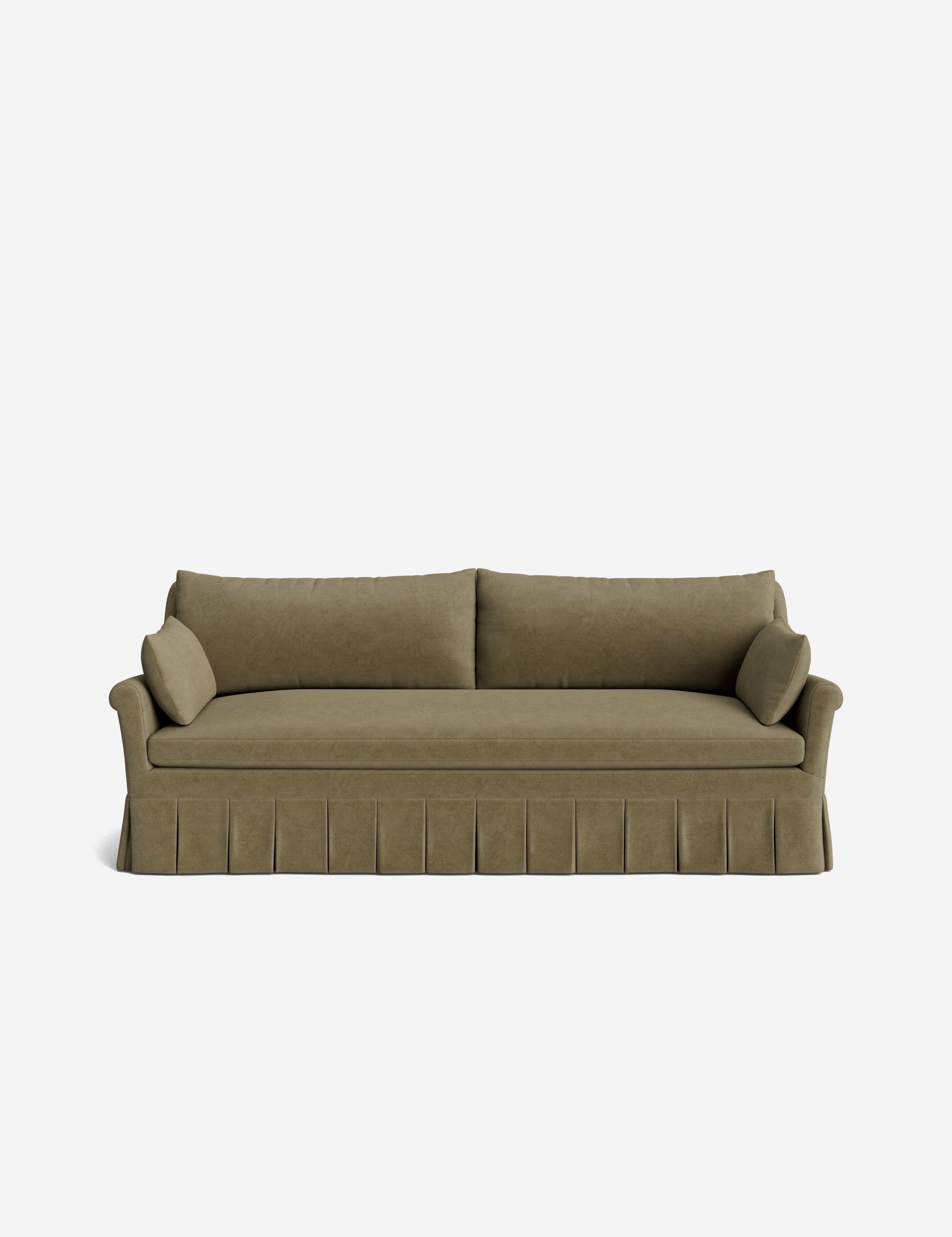 Lulu and Georgia Portola Rolled Arm Pleated Sofa - view 20