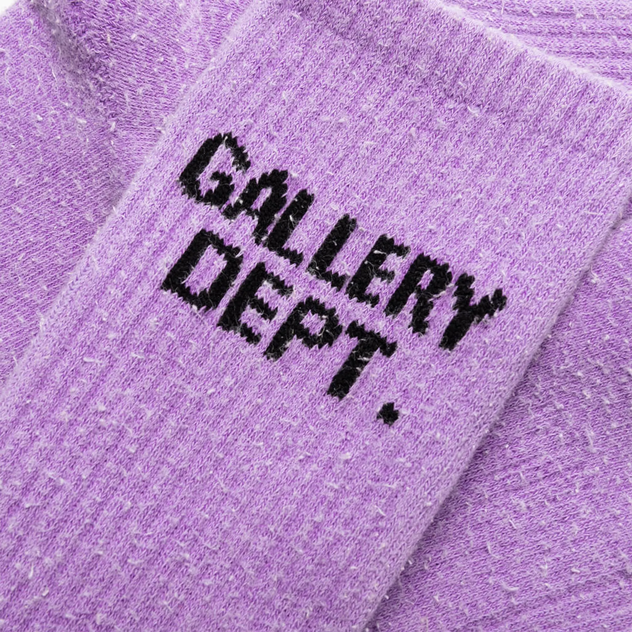 Gallery Dept. Clean Logo Intarsia Knit Purple Socks - view 2