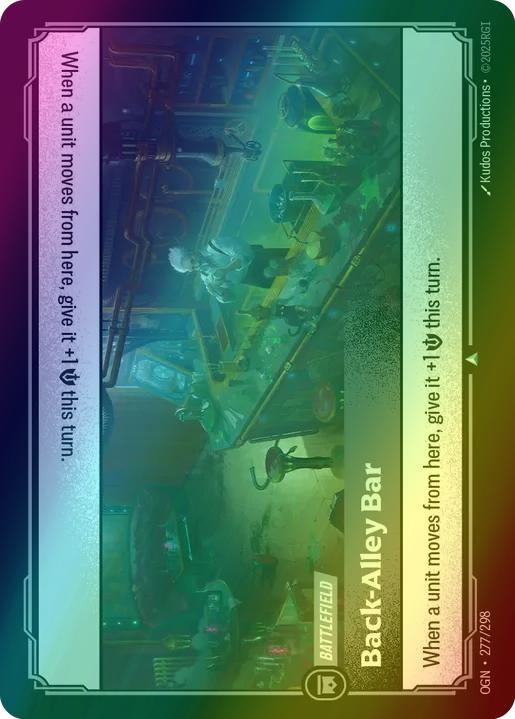 298 origins foil – Riftbound Back-Alley Bar - 277/298 [Origins] [Foil]