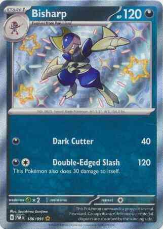 Shiny rare sv045-186 – Pokémon Bisharp - 186/091 - Shiny Rare [sv045-186] [Secret]