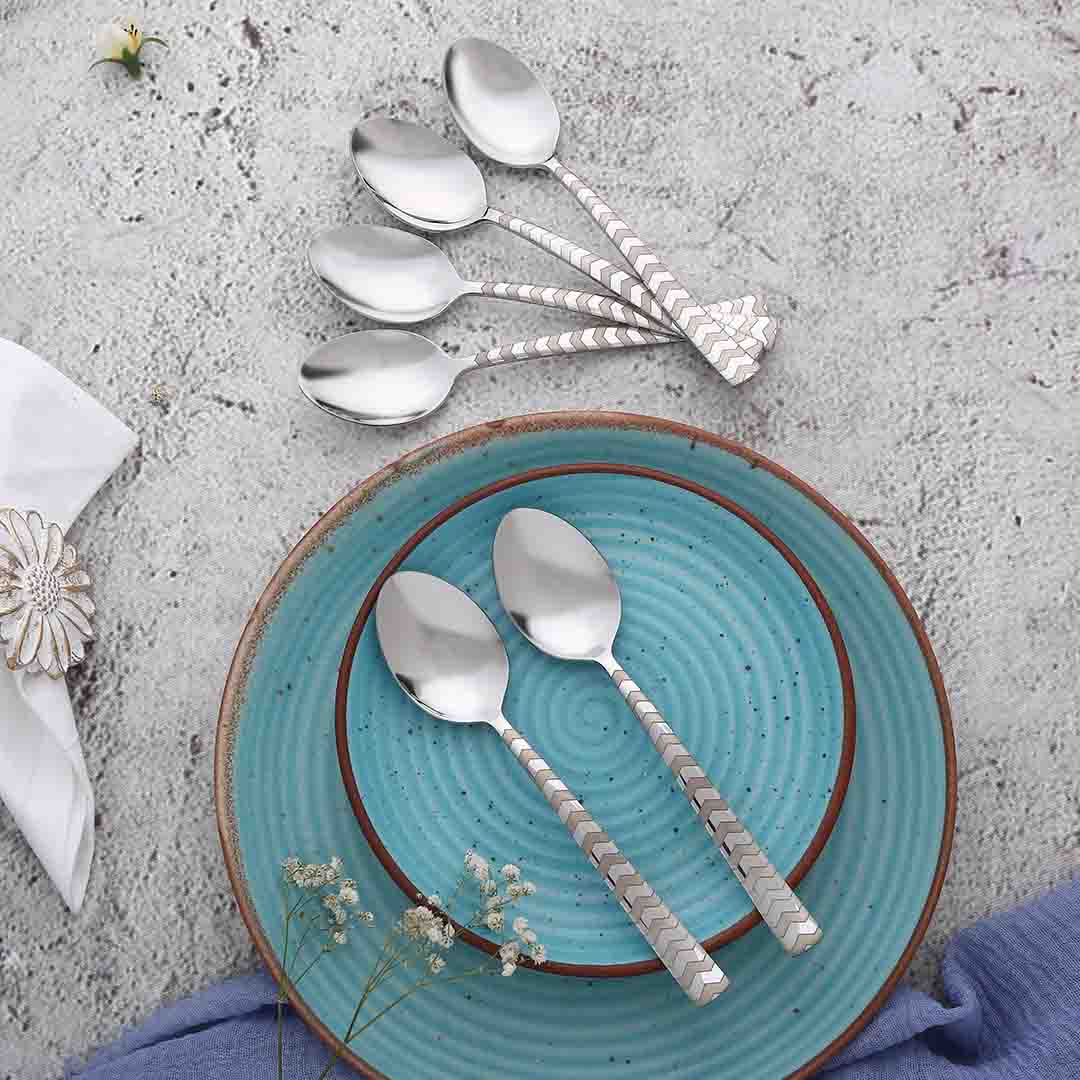 Wonderchef Roma Dinner Spoon - Laser Etching - Set of 6 pcs - view 5