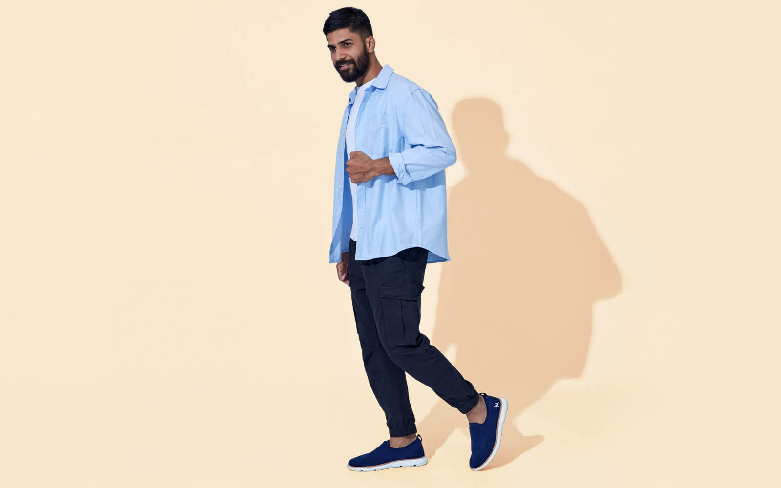 Neeman's Dress Slip Ons : Blue - view 7