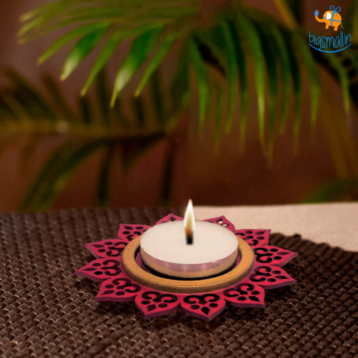 Bigsmall_cc Decorative Wooden Tea Light Holder - Set of 2 - view 29