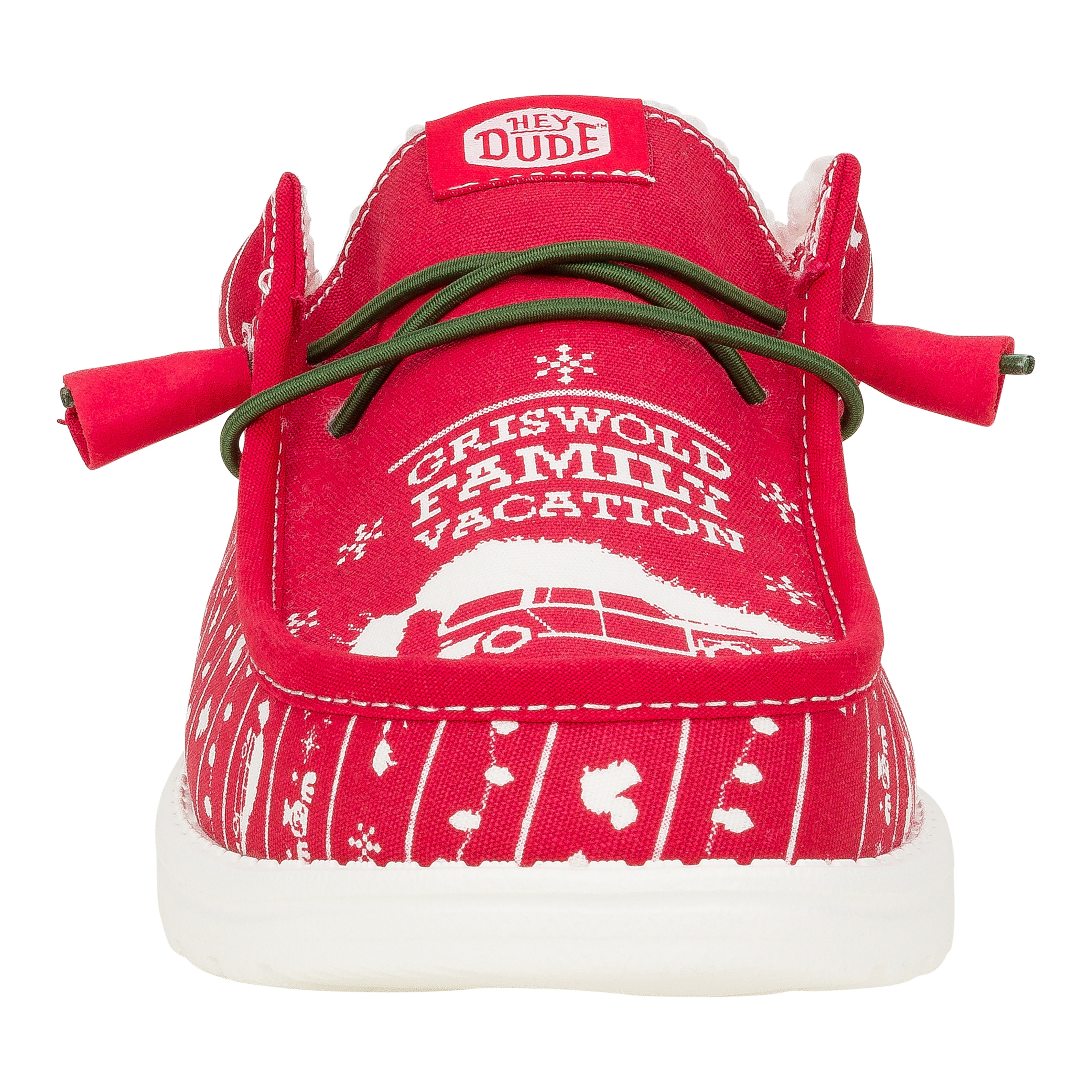 HEYDUDE shoes Wally Slip Christmas Vacation - Christmas Red/Green - view 5