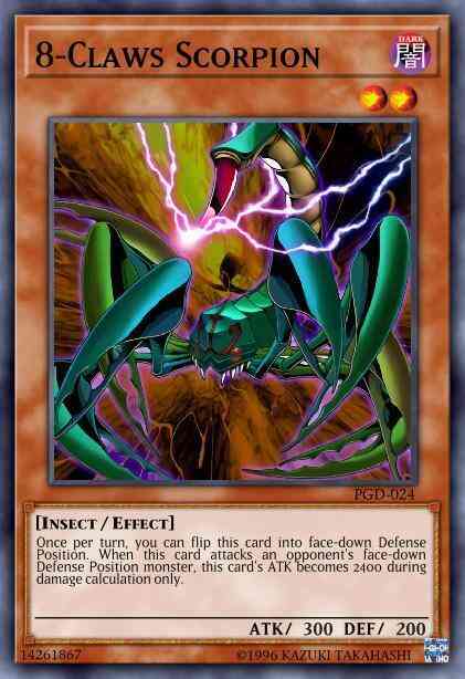 Yu-Gi-Oh! 8-Claws Scorpion - GLD1-EN007 - Common - Limited