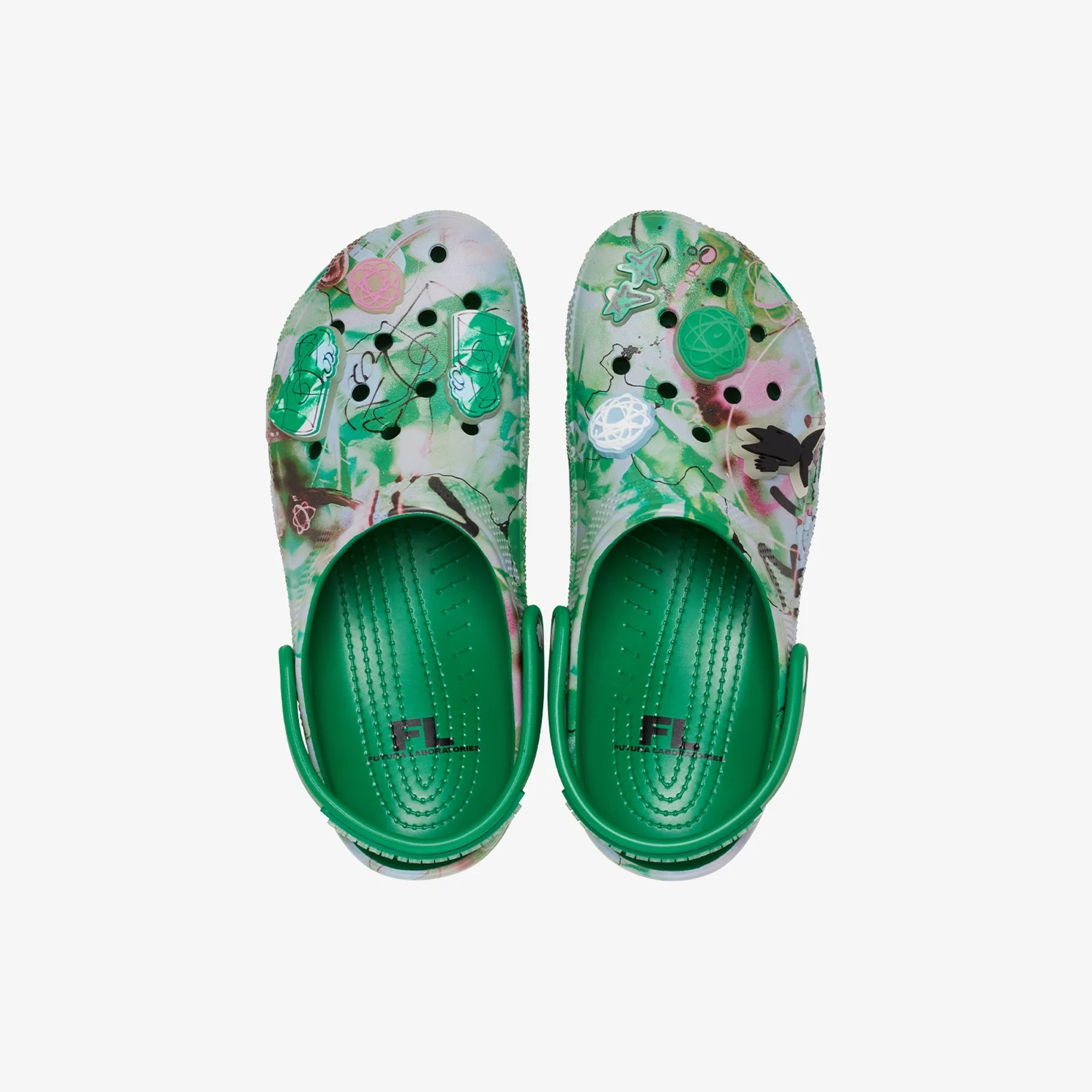 Crocs | FUTURA LAB X CROCS CLASSIC RO CLOG { GREEN IVY - view 6