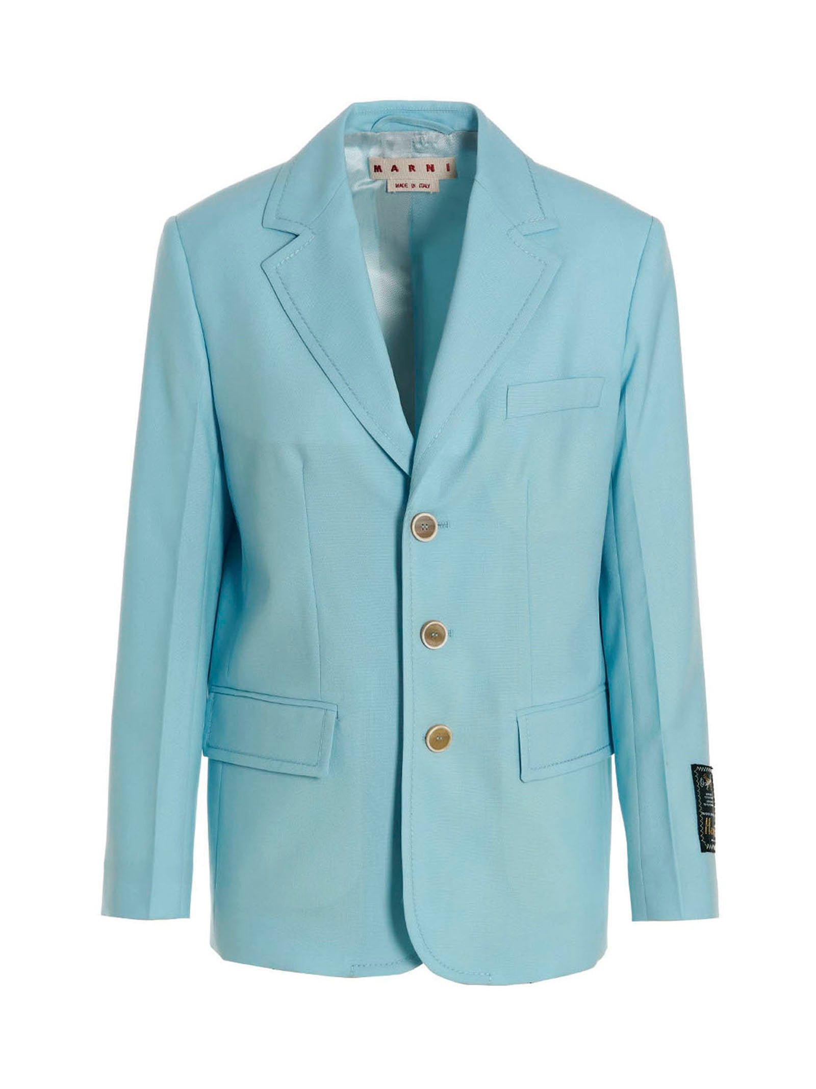 Marni Single-breasted Blazer Jacket – 100% virgin wool