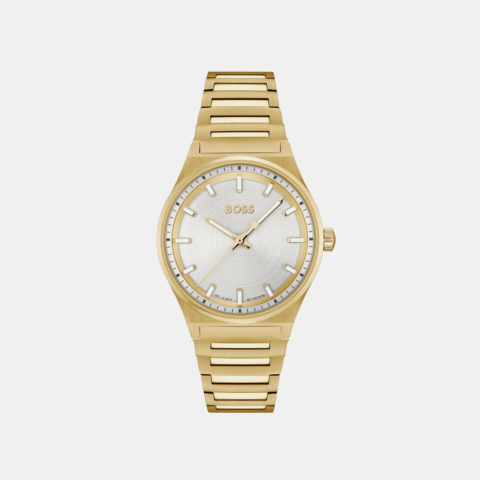 Boss Candor Women Quartz Silver Dial Analog Stainless Steel Watch 1502738