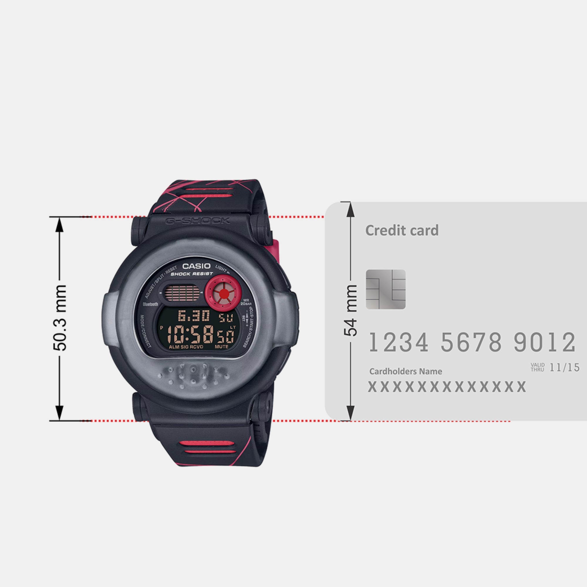 Casio G-Shock Men Quartz Black Dial Digital Resin Watch G1342 - view 7