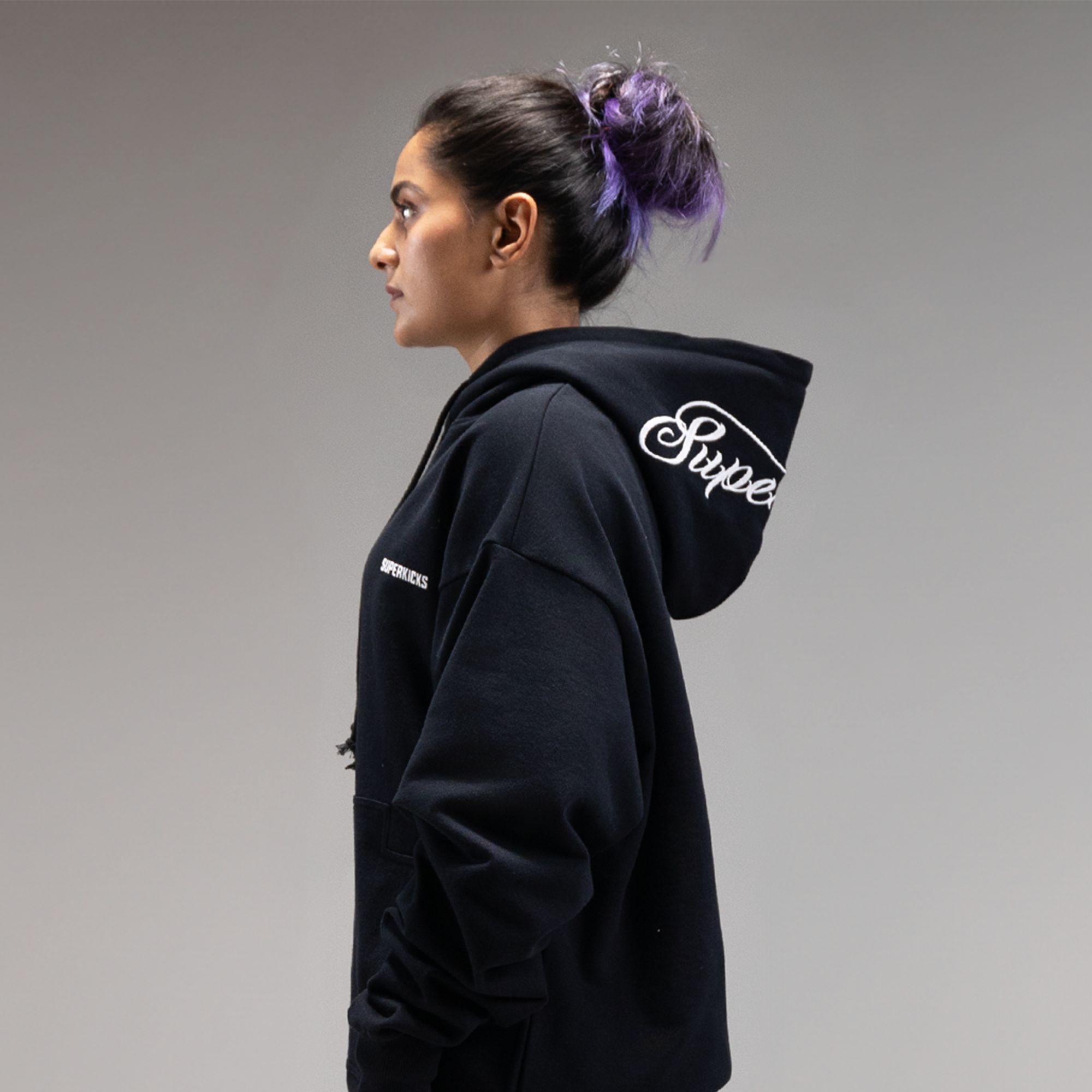 Superkicks | CORE 3.0 UNISEX HOODIE { BLACK - view 2