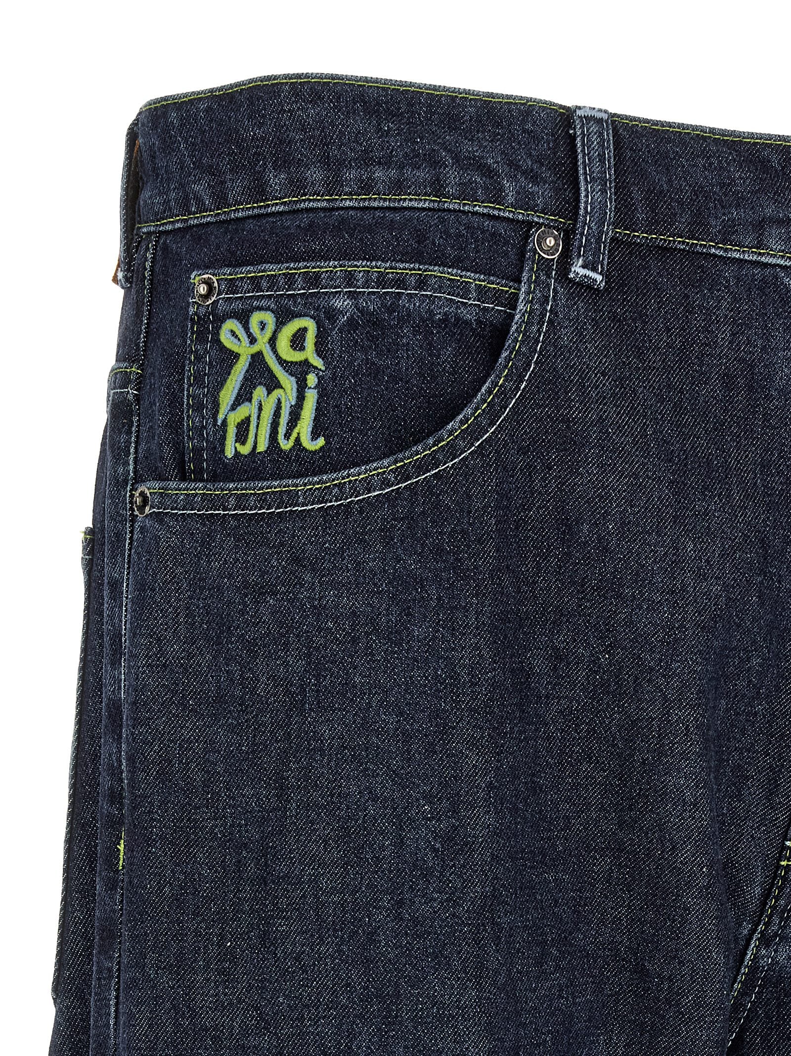 Marni Logo Embroidery Jeans – 100% cotton - view 5