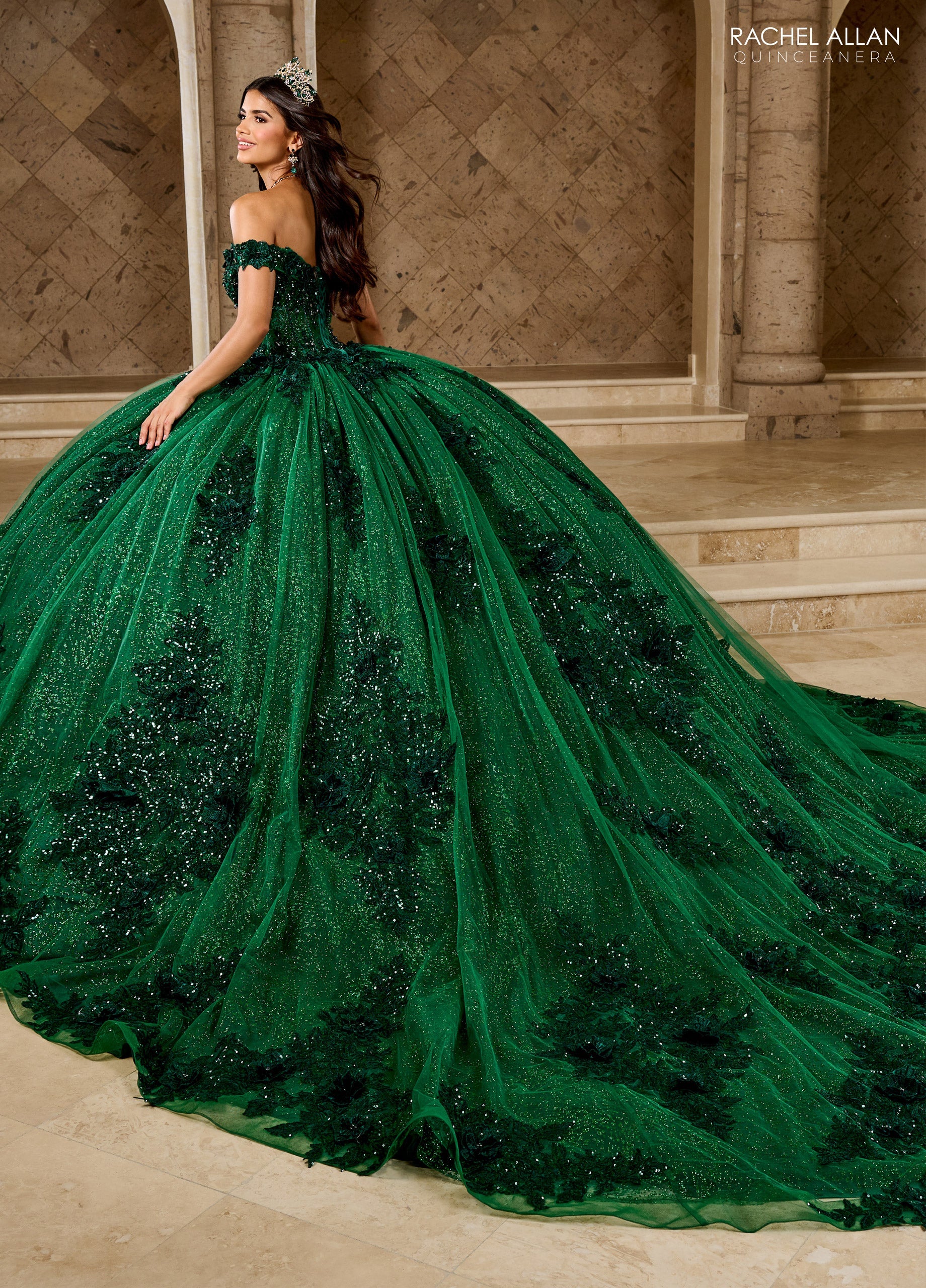 Mary's Bridal Off Shoulder Quinceanera Dress by Rachel Allan RQ2215 - view 7
