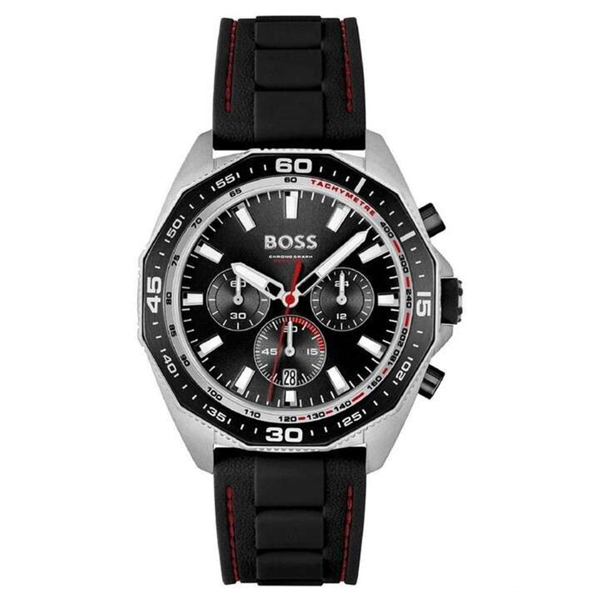 Hugo Boss Chronograph Black Silicone