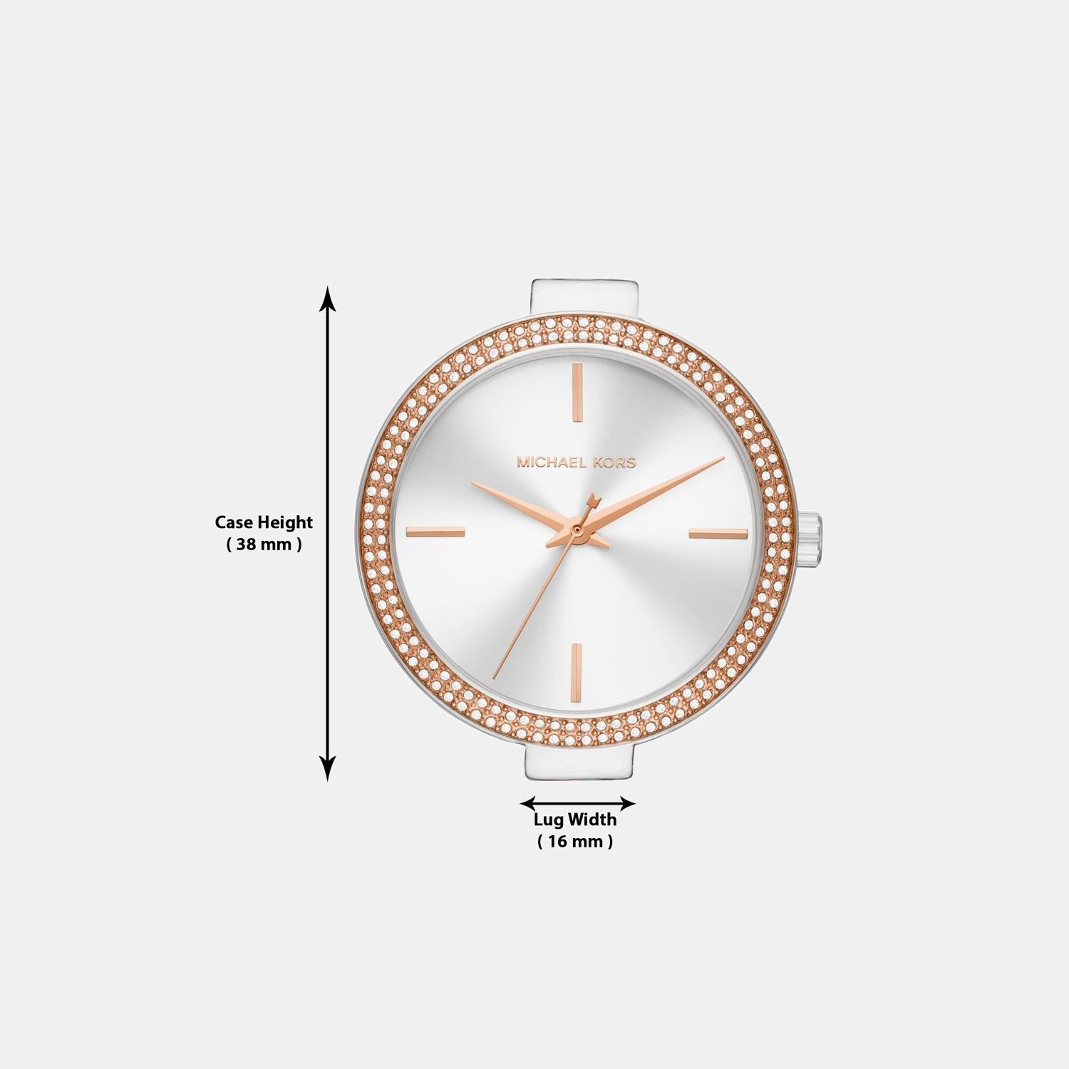 Michael Kors Catelyn Women Quartz White Dial Analog Stainless Steel Watch MK4634 - view 11