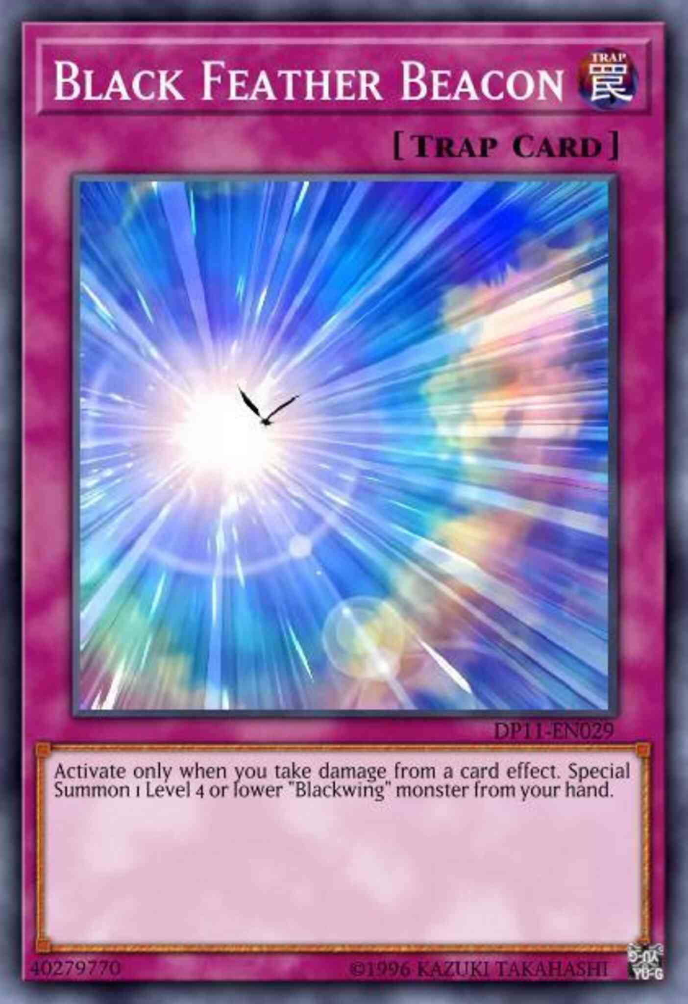 Yu-Gi-Oh! Black Feather Beacon - DP11-EN029 - Super Rare - 1st Edition