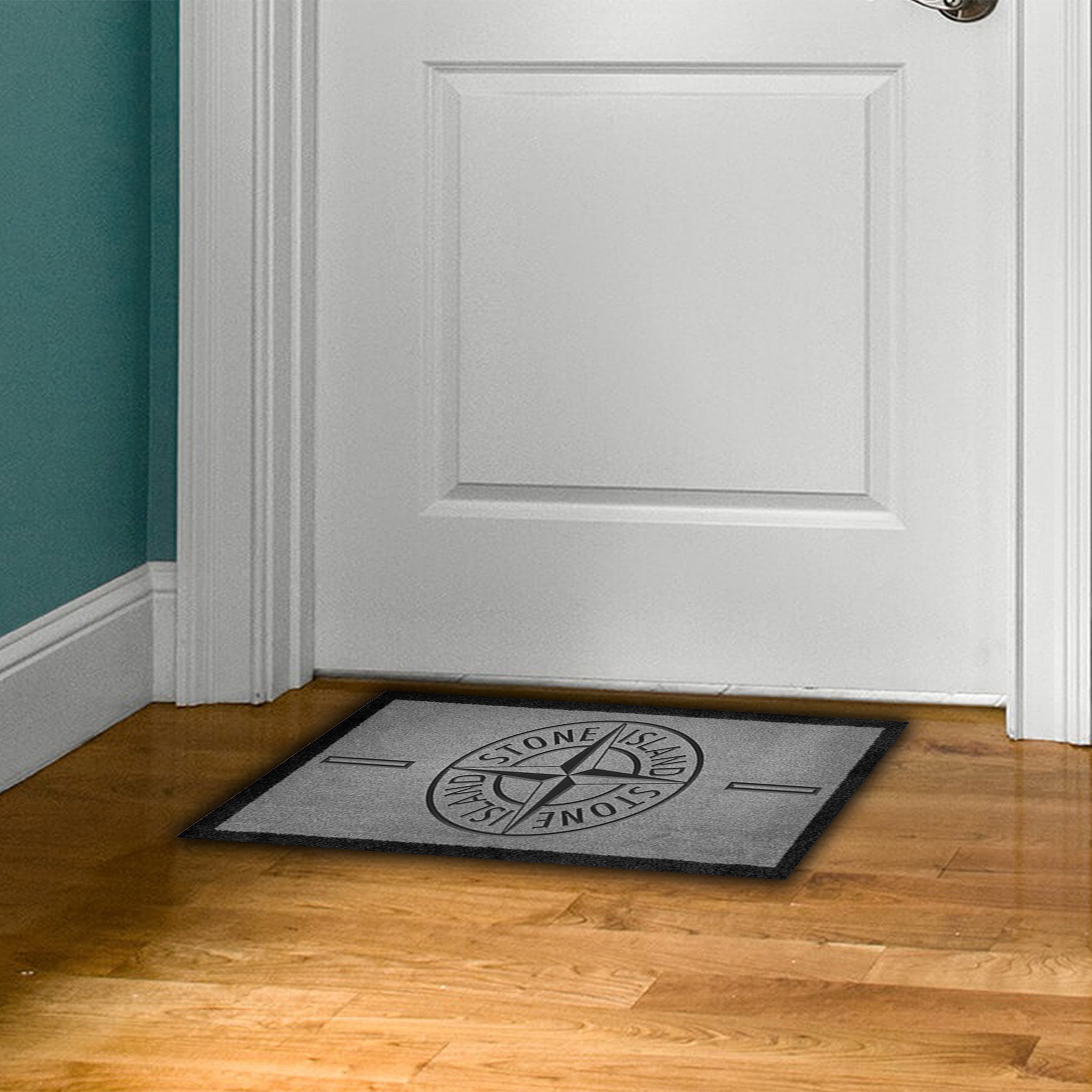 Project Crepslocker Stone Island Light Grey Doormat 70x40cm