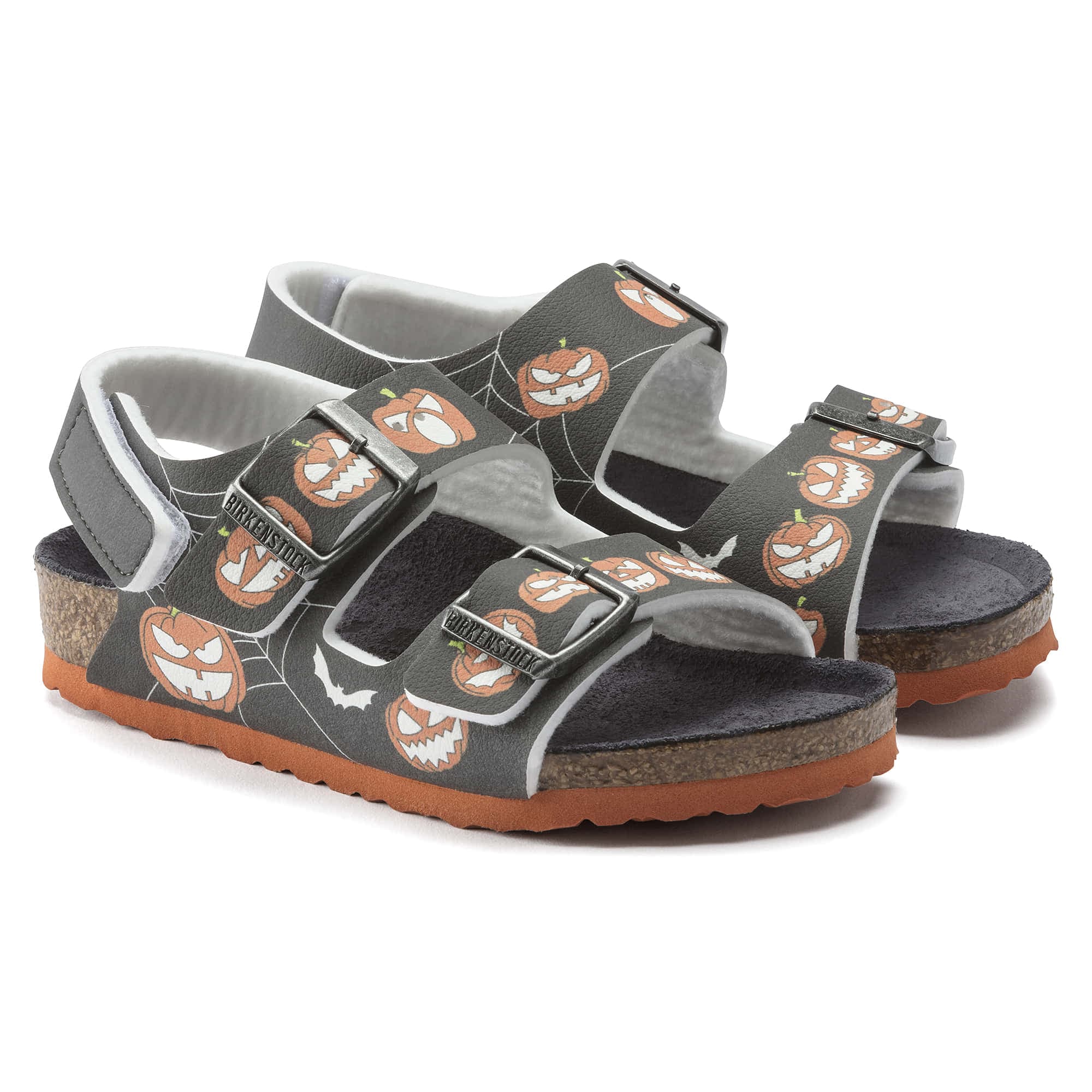 Birkenstock Milano Kids Birko-Flor – Black Black/Halloween Pumpkin Black - view 3
