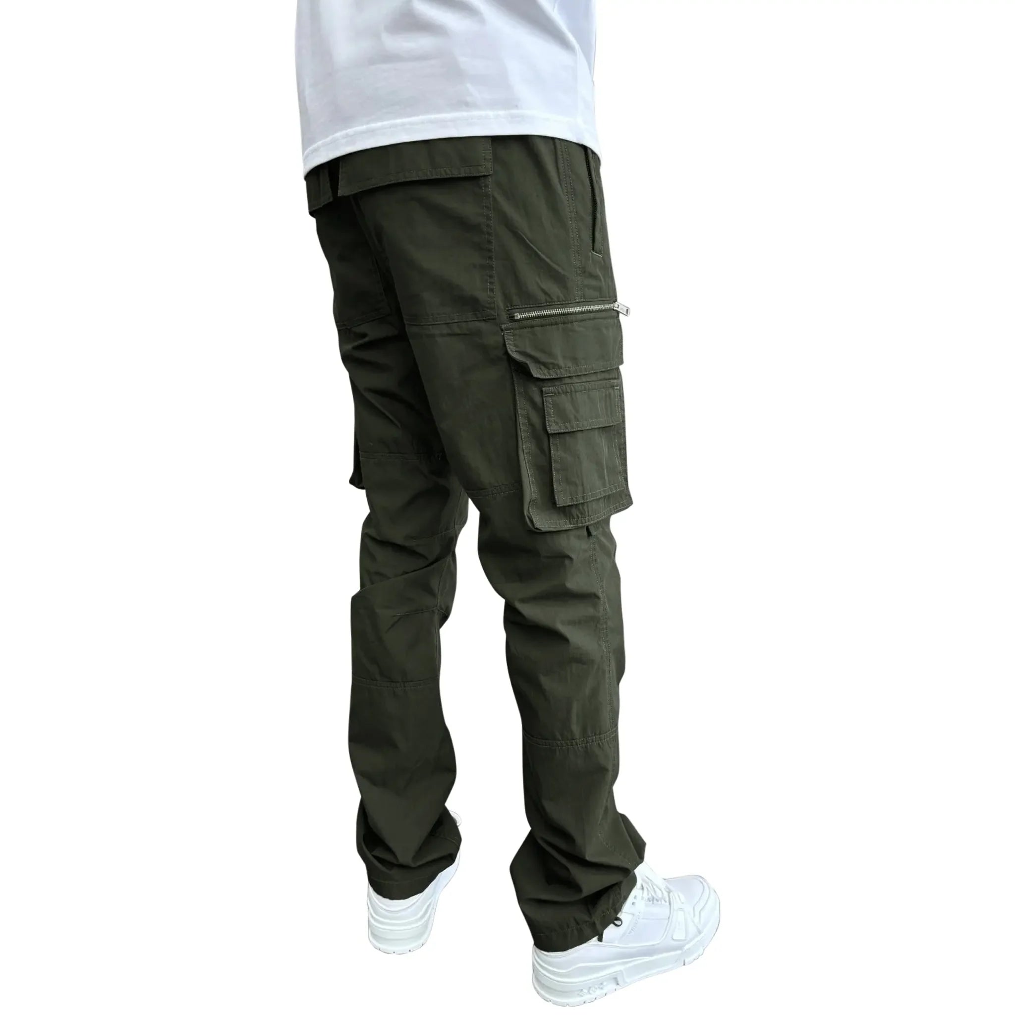 SIARR Military Dark Green Cargo Pants - view 4