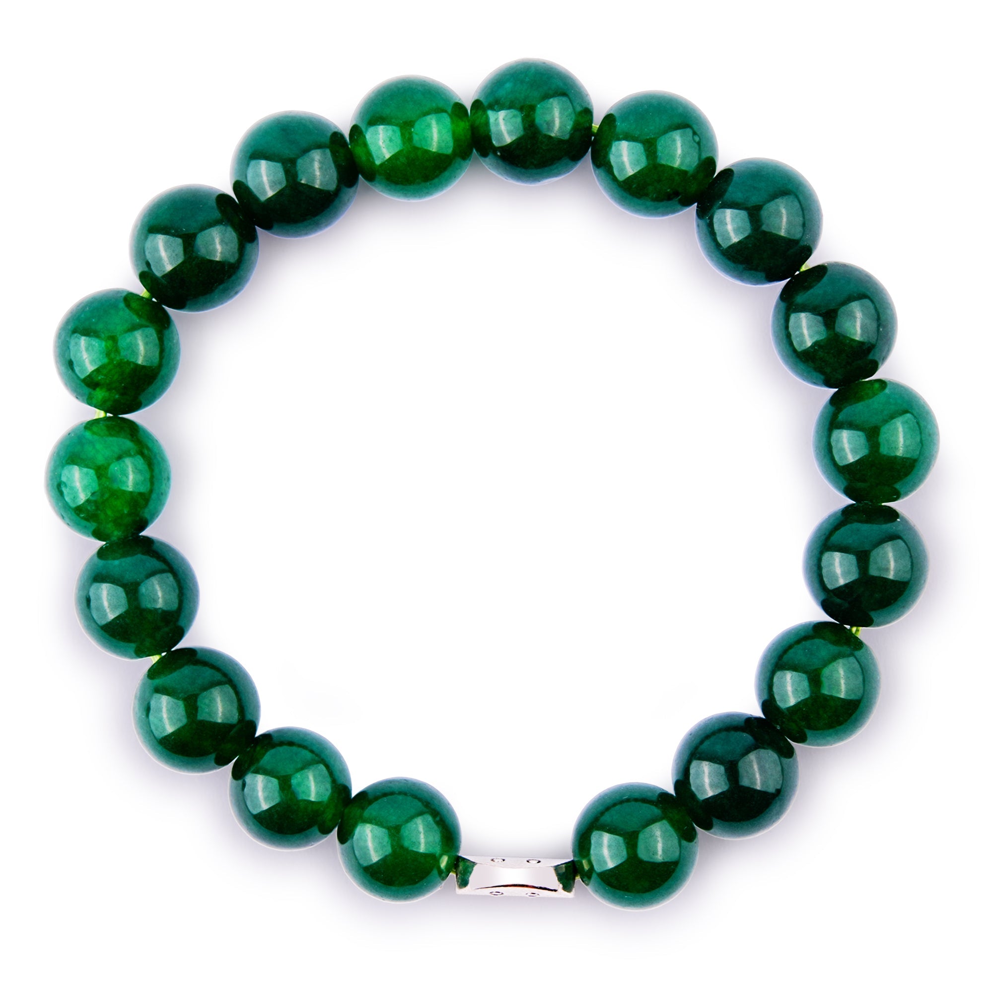 Gemsmantra Smile Bracelet - Green Jade - view 6