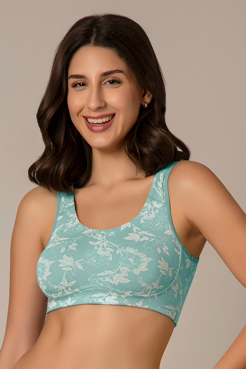 Amante All Day Lounge Solid Non Padded Non-Wired Bra - Jiao Floral Print