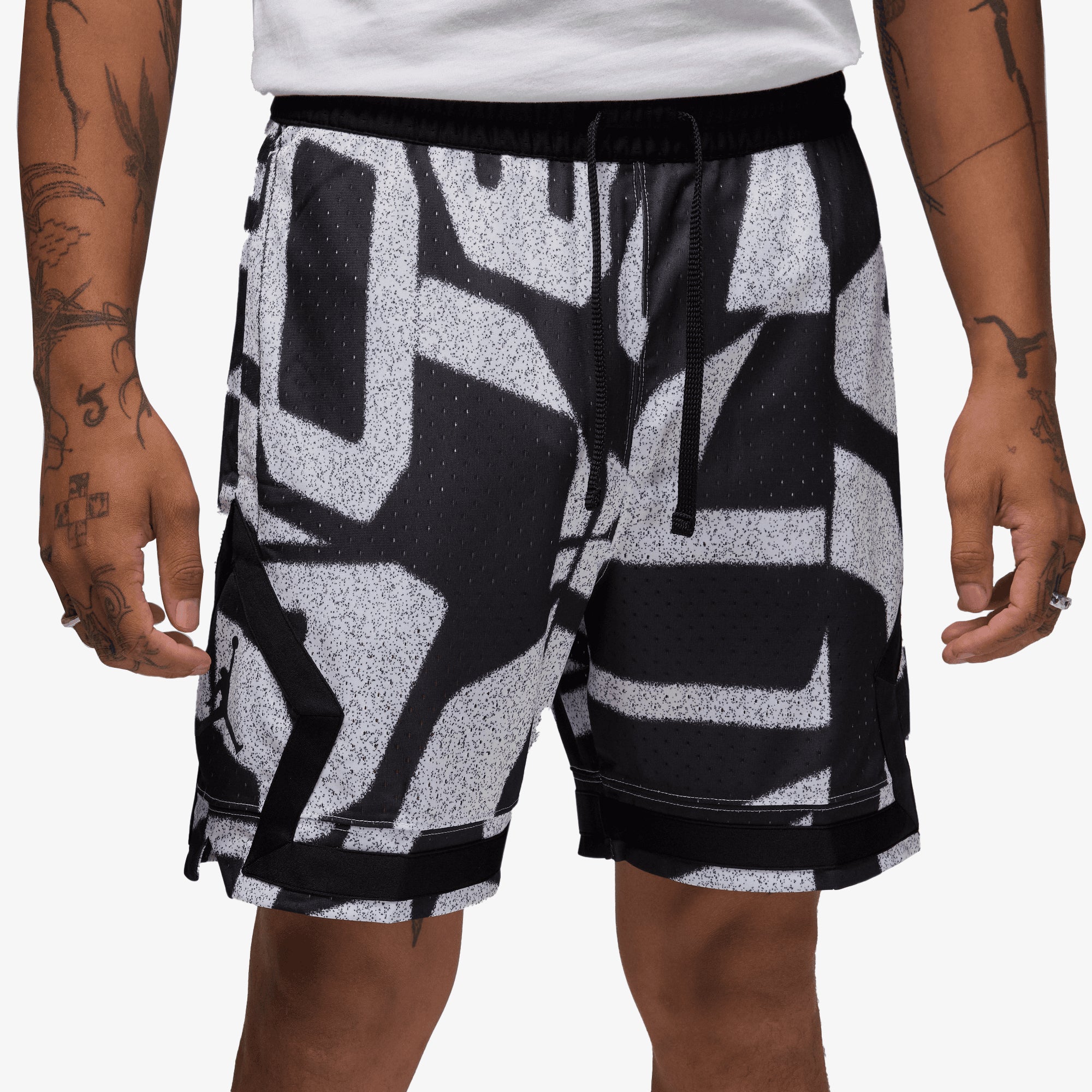 Jordan | Jordan Sport Dri-fit Mesh Diamond Shorts { Black/black - view 2