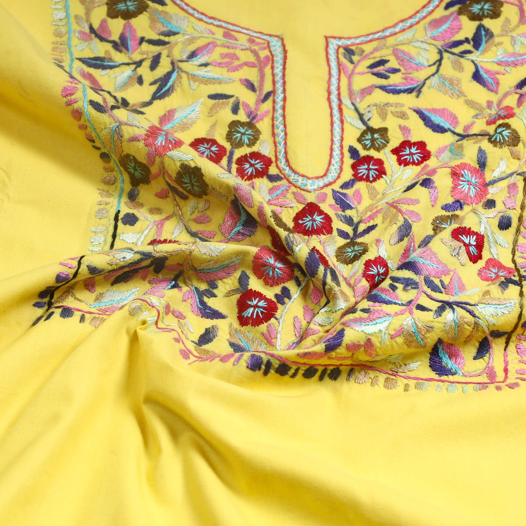 ITOKRI CRAFTS INITIATIVE 2pc Kashida Hand Embroidery Cotton Dress Material 48 - view 2