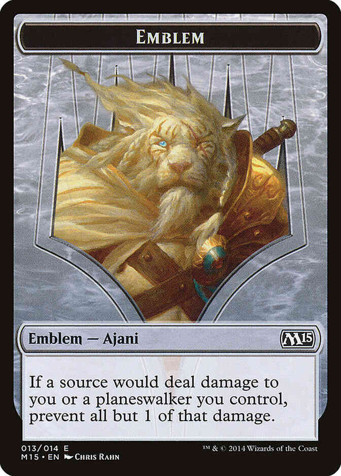 Emblem 13 magic – Ajani Steadfast Emblem [13] [Magic 2015 Tokens] [Non-Foil]