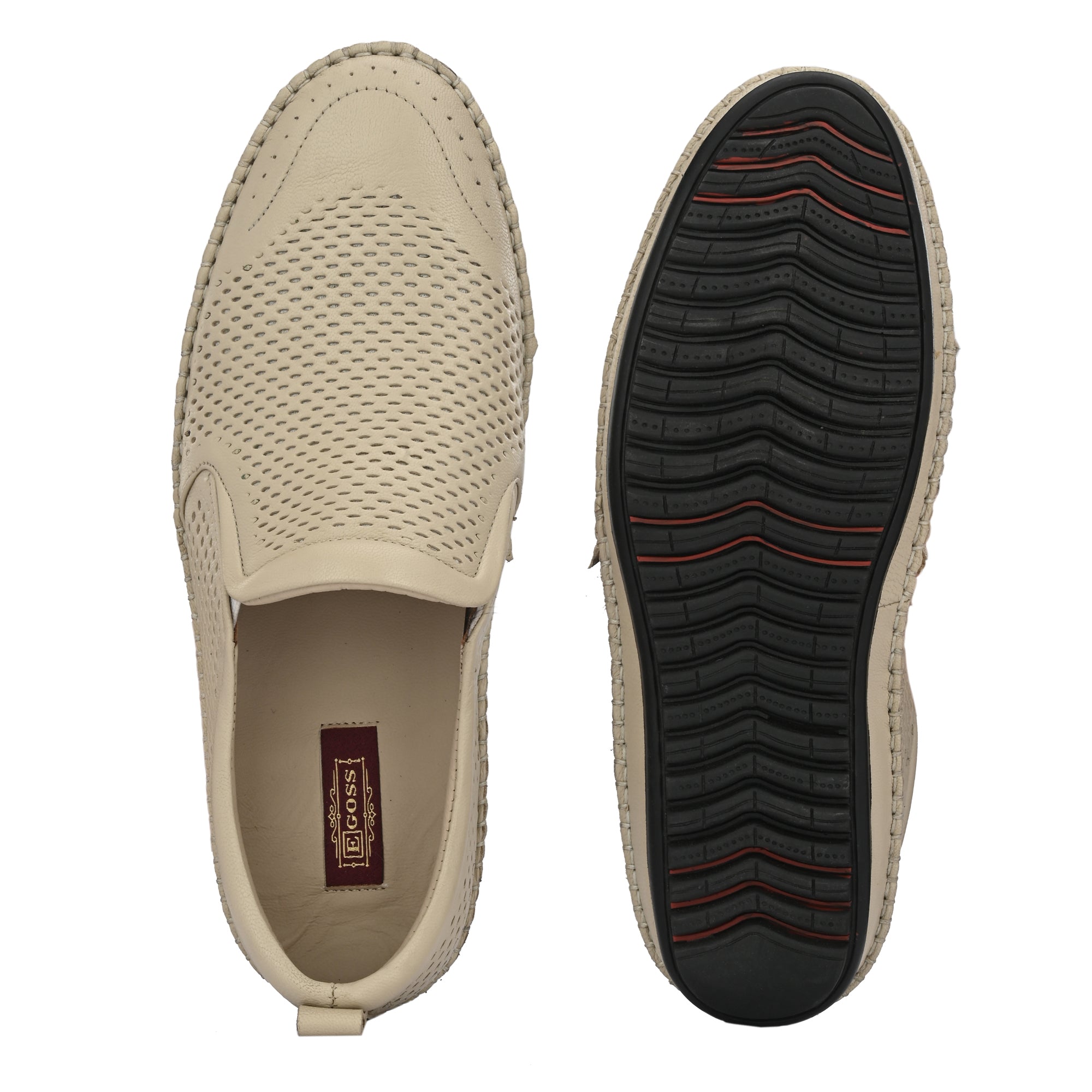egoss-shoes Egoss Leather Casual Slip On Shoes For Men