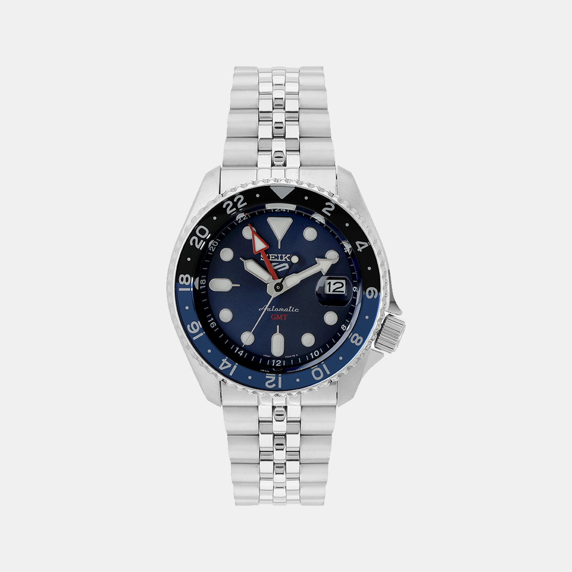 Seiko 5 Sports Men Automatic Blue Dial Analog Stainless Steel Watch SSK003K1