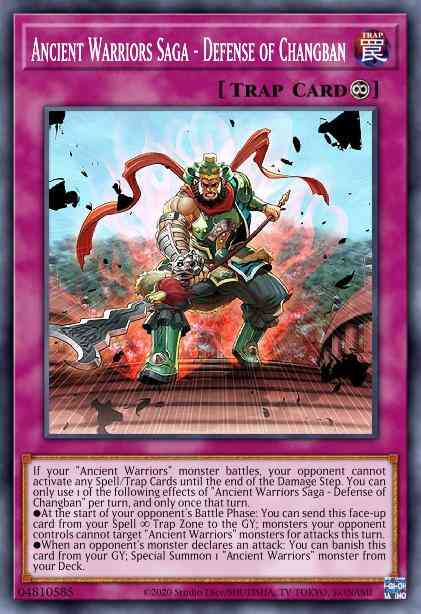 Yu-Gi-Oh! Ancient Warriors Saga - Defense of Changban - IGAS-EN070 - Rare - 1st Edition