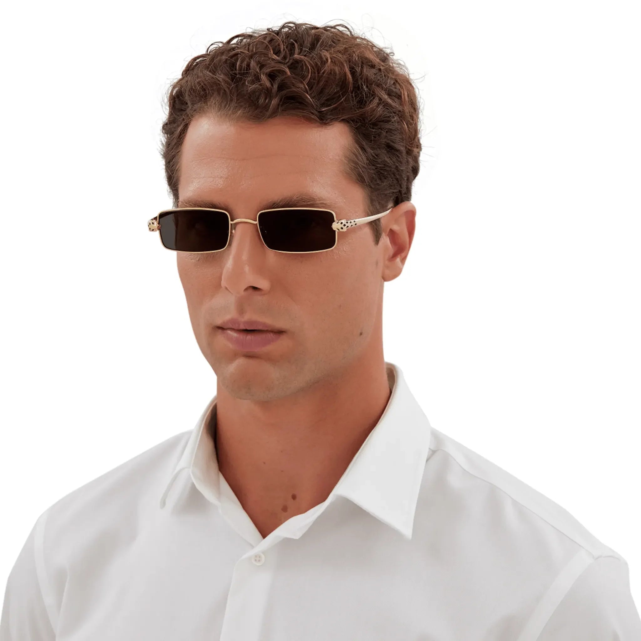 Cartier Eyewear CT0473S-001 Panthere De Cartier Gold Grey Sunglasses - view 2