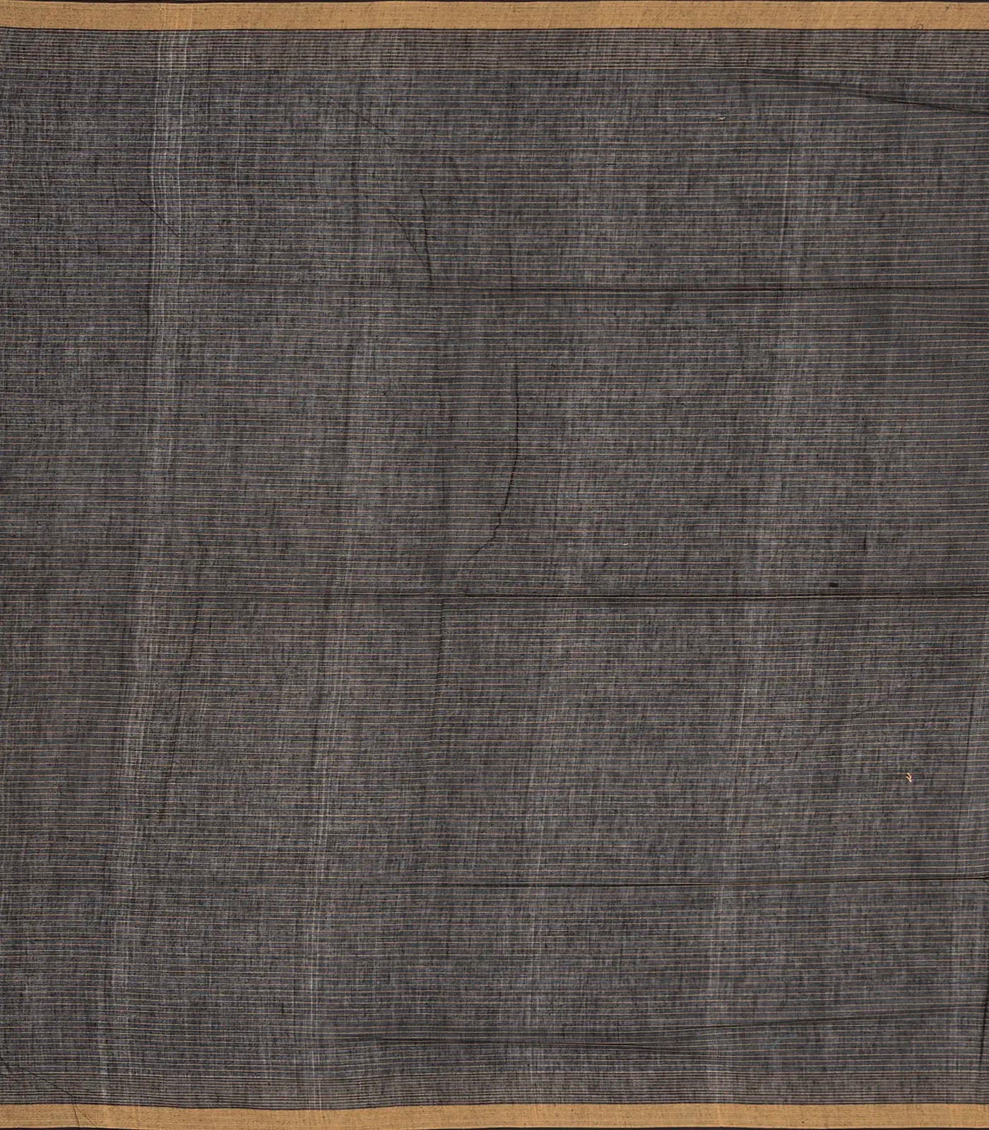 RmKV Black Handloom Bengal Cotton Saree With Stripes & Buttas - view 4