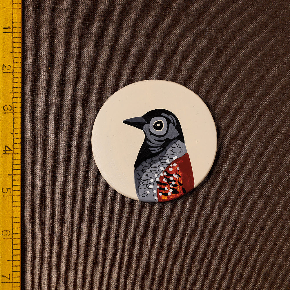 SASHA Bird - Handpainted Terracotta Fridge Magnet