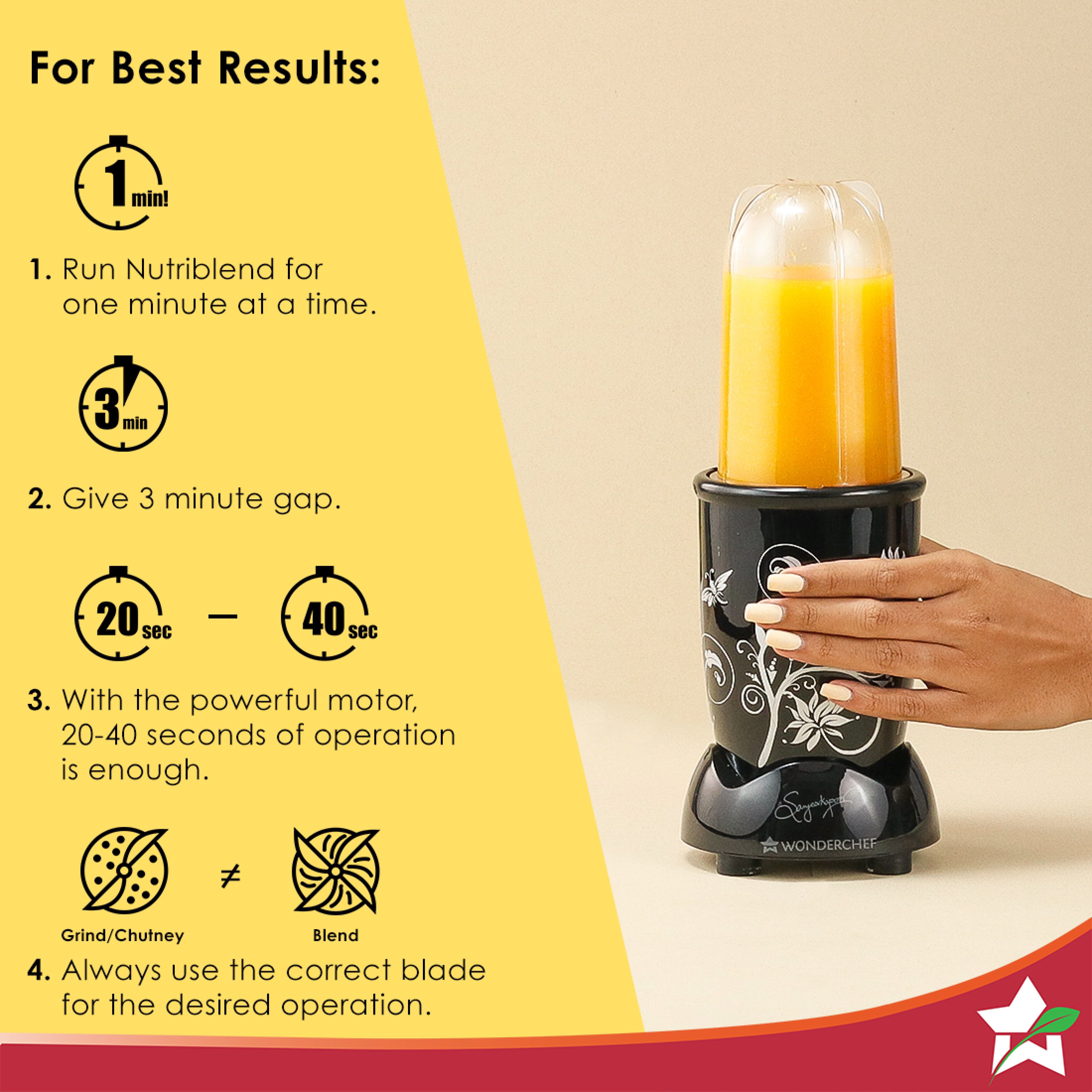 Wonderchef Renewed Nutri-blend | 400W | 22000 RPM - view 8