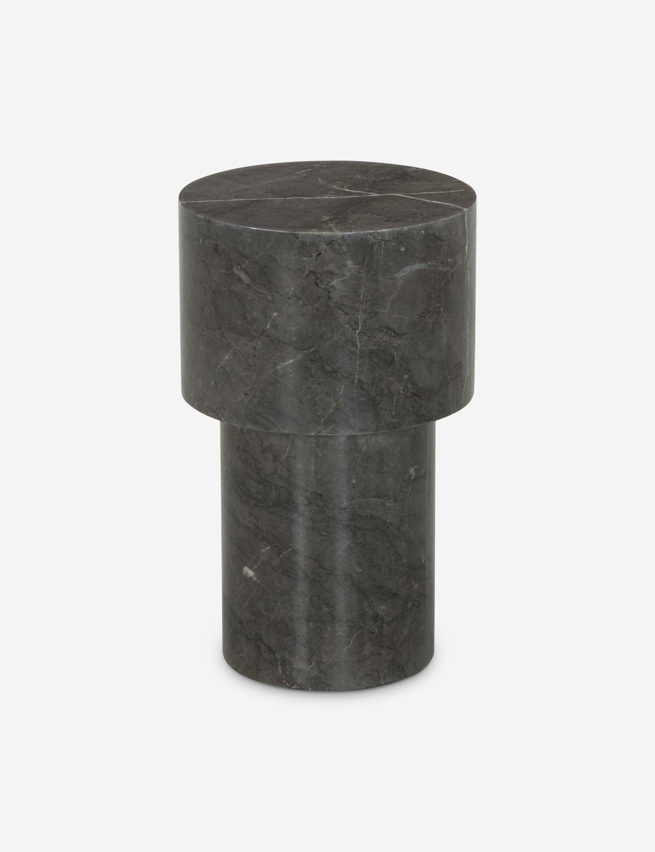 Lulu and Georgia Rishi Side Table – Gray Marble