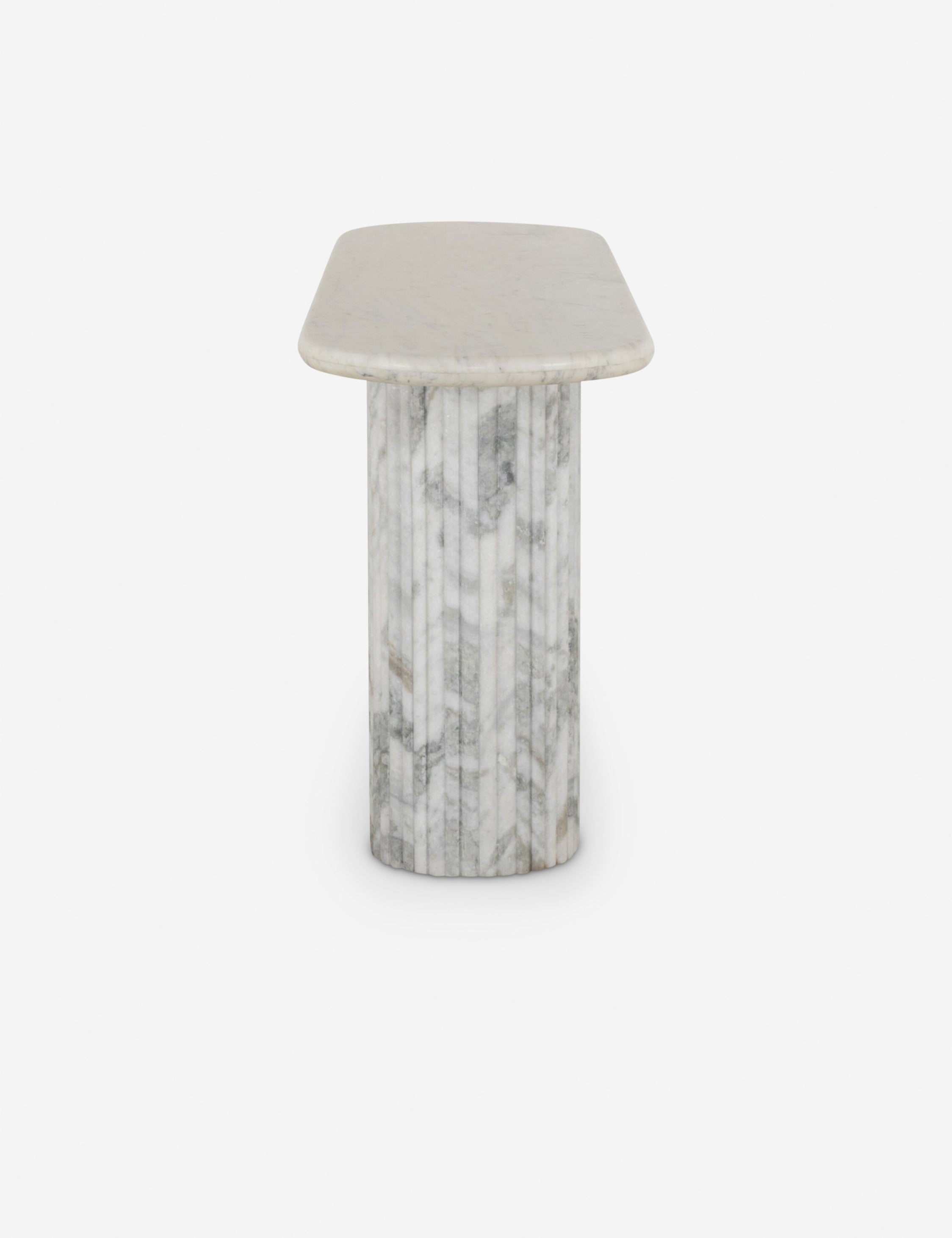 Lulu and Georgia Mercer Console Table – White Marble - view 3