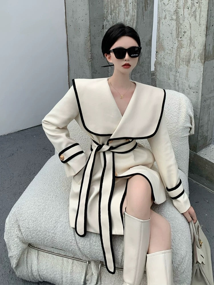 Alamode By Akanksha Disbo Oversized Woolen Overcoat