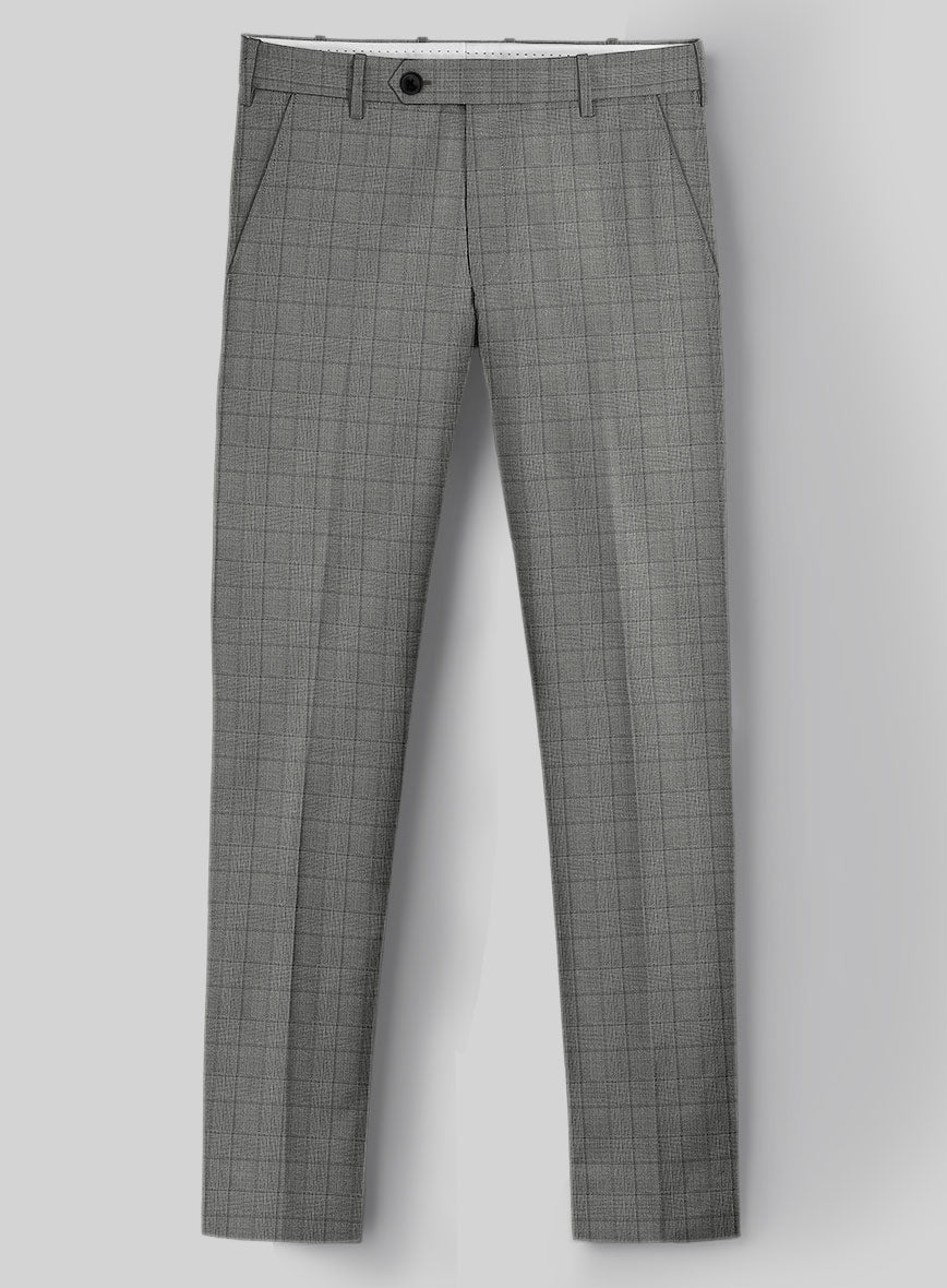StudioSuits Reda Erlon Gray Checks Wool Pants