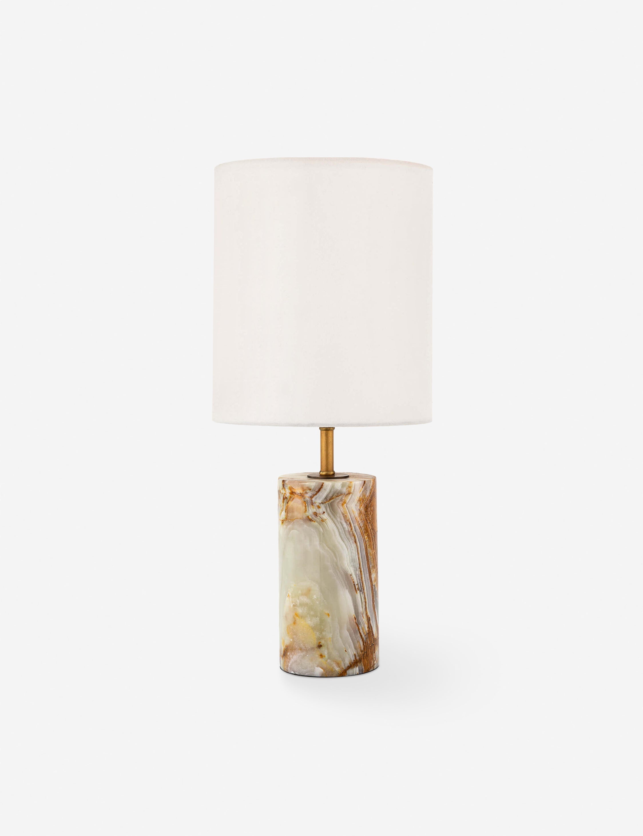 Lulu and Georgia Jade and Brass Mini Table Lamp by Regina Andrew