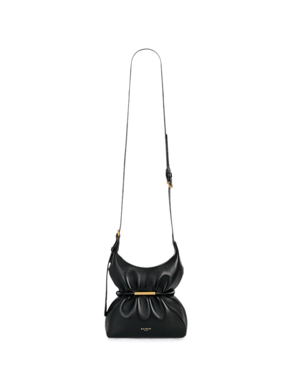Balmain Draped Drawstring Bag – 100% Lamb Leather - view 4