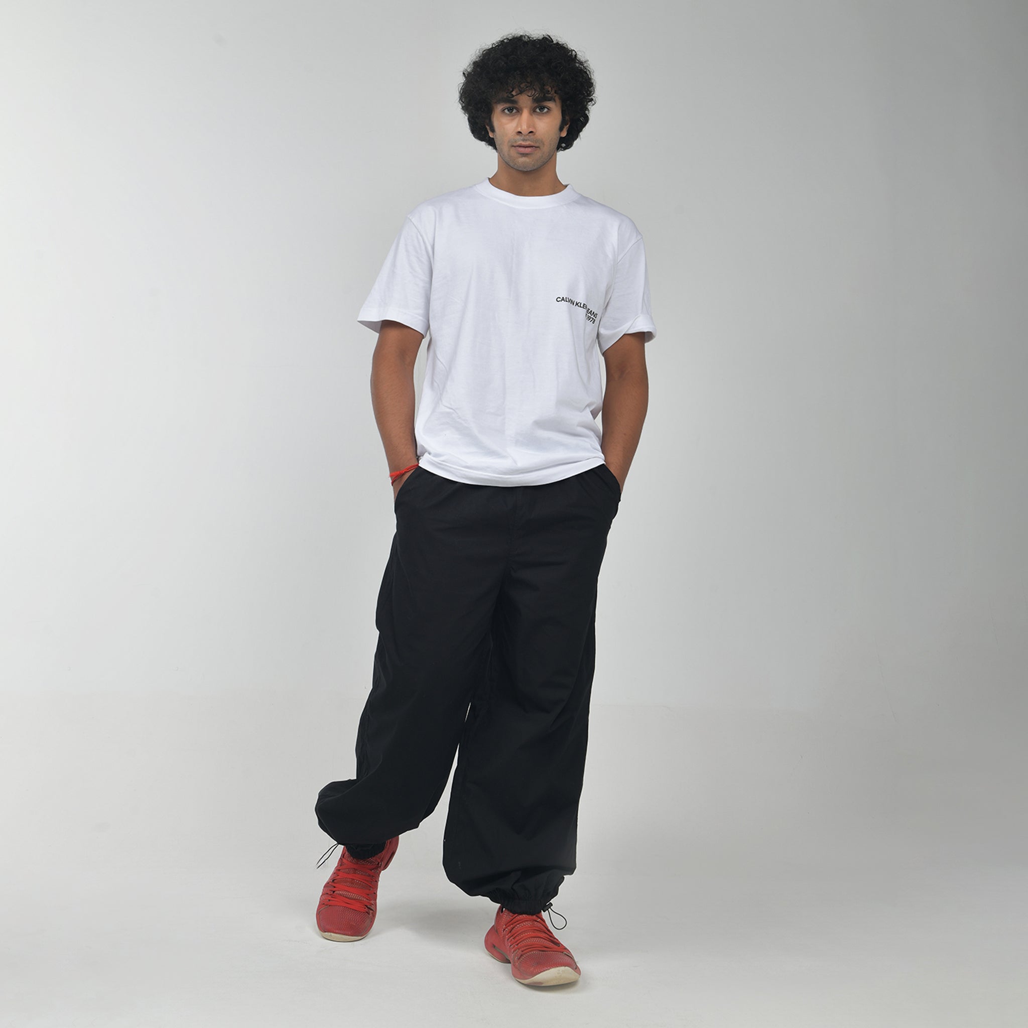 Normcore Black Parachute Pants - view 2
