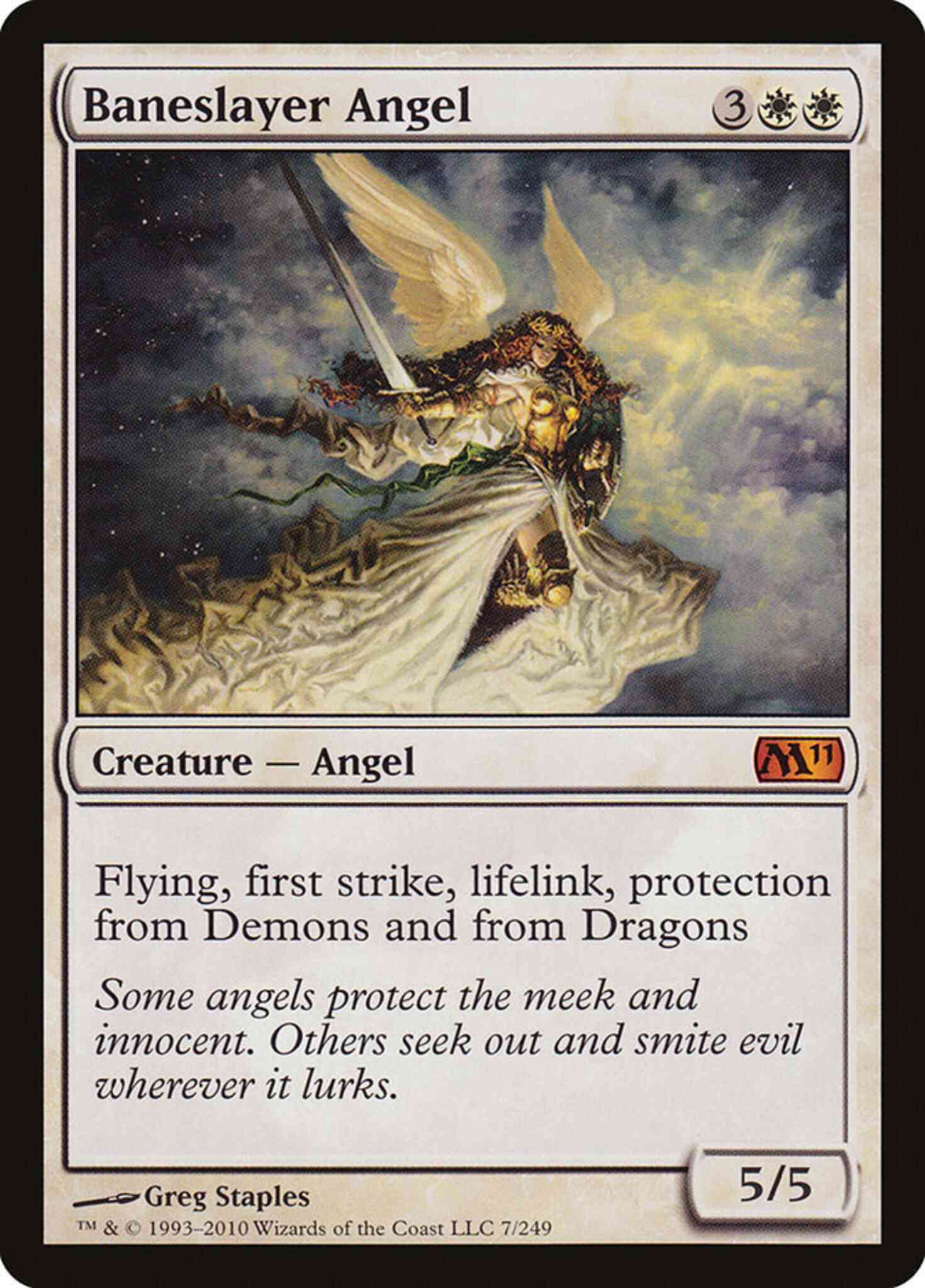 Angel 7 magic – Baneslayer Angel [7] [Magic 2011] [Non-Foil]