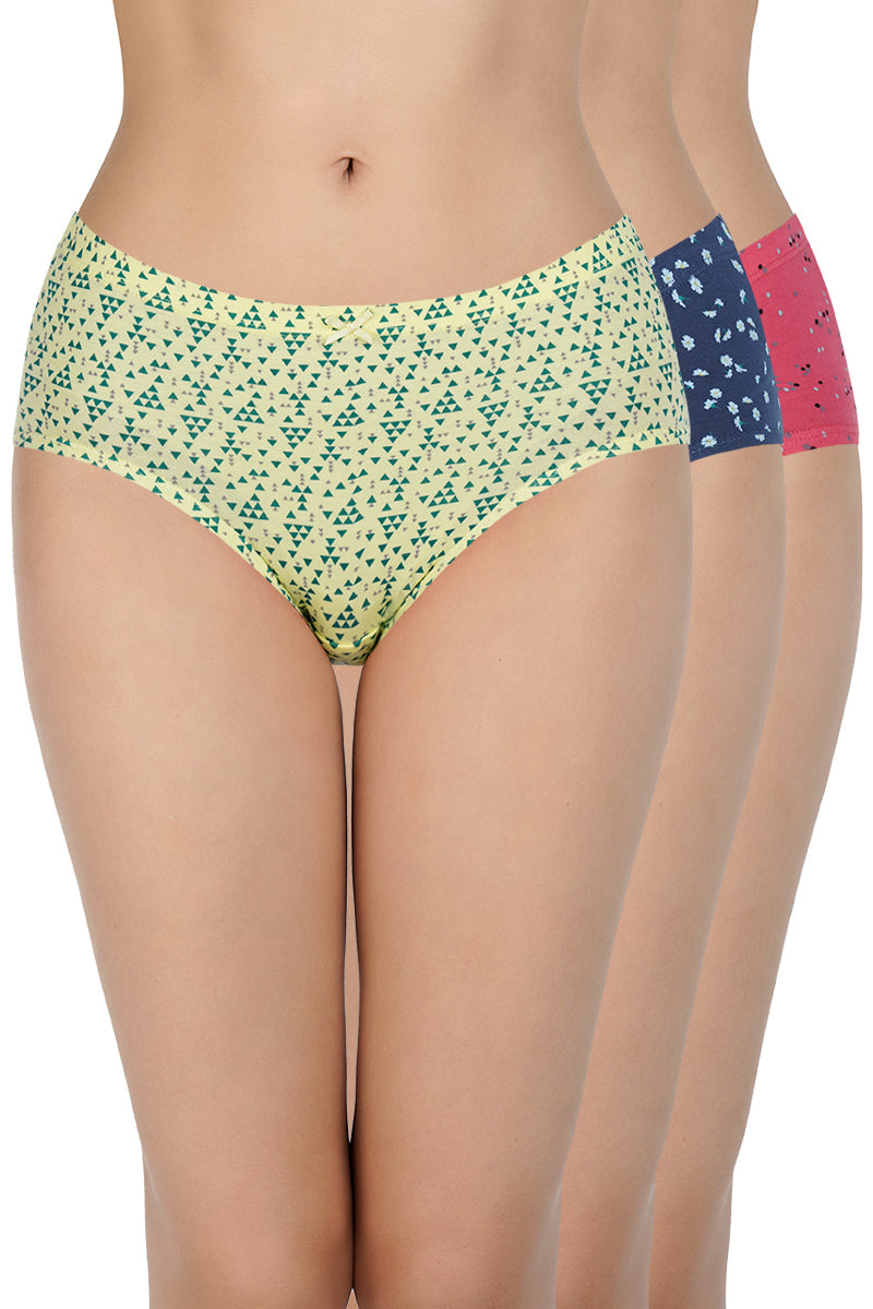 Amante Printed Mid Rise Hipster (Pack of 3) – B029