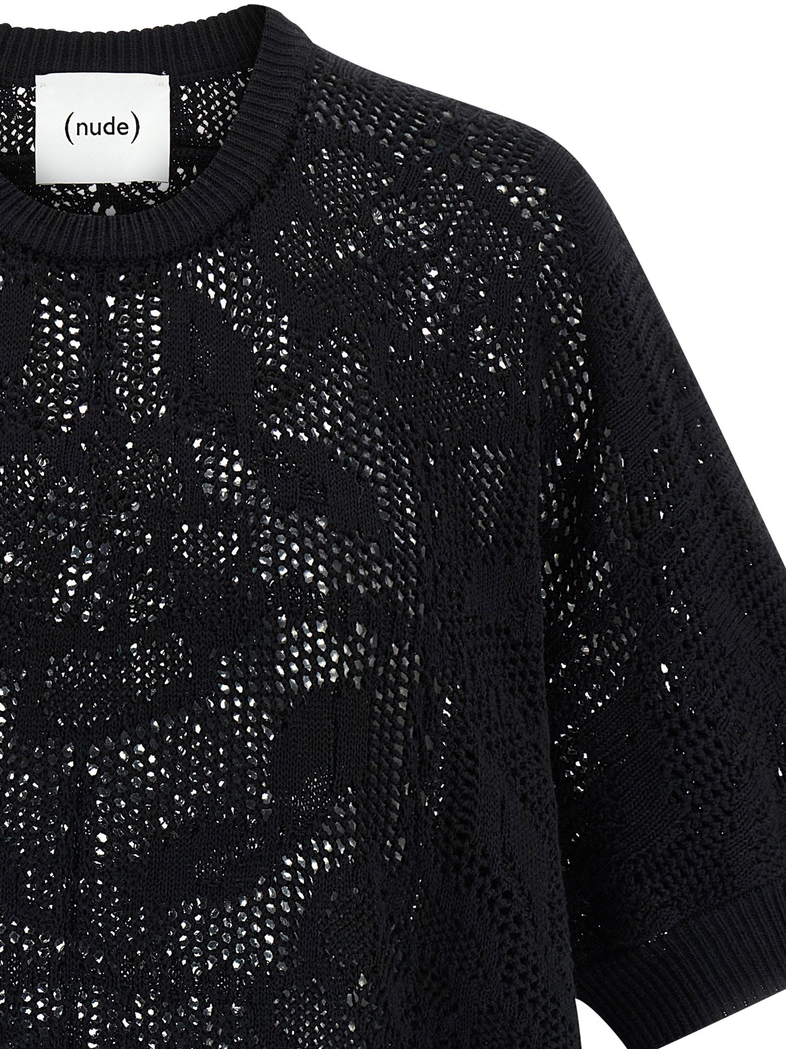 Nude Openwork Cotton Sweater – 100% cotton - view 3