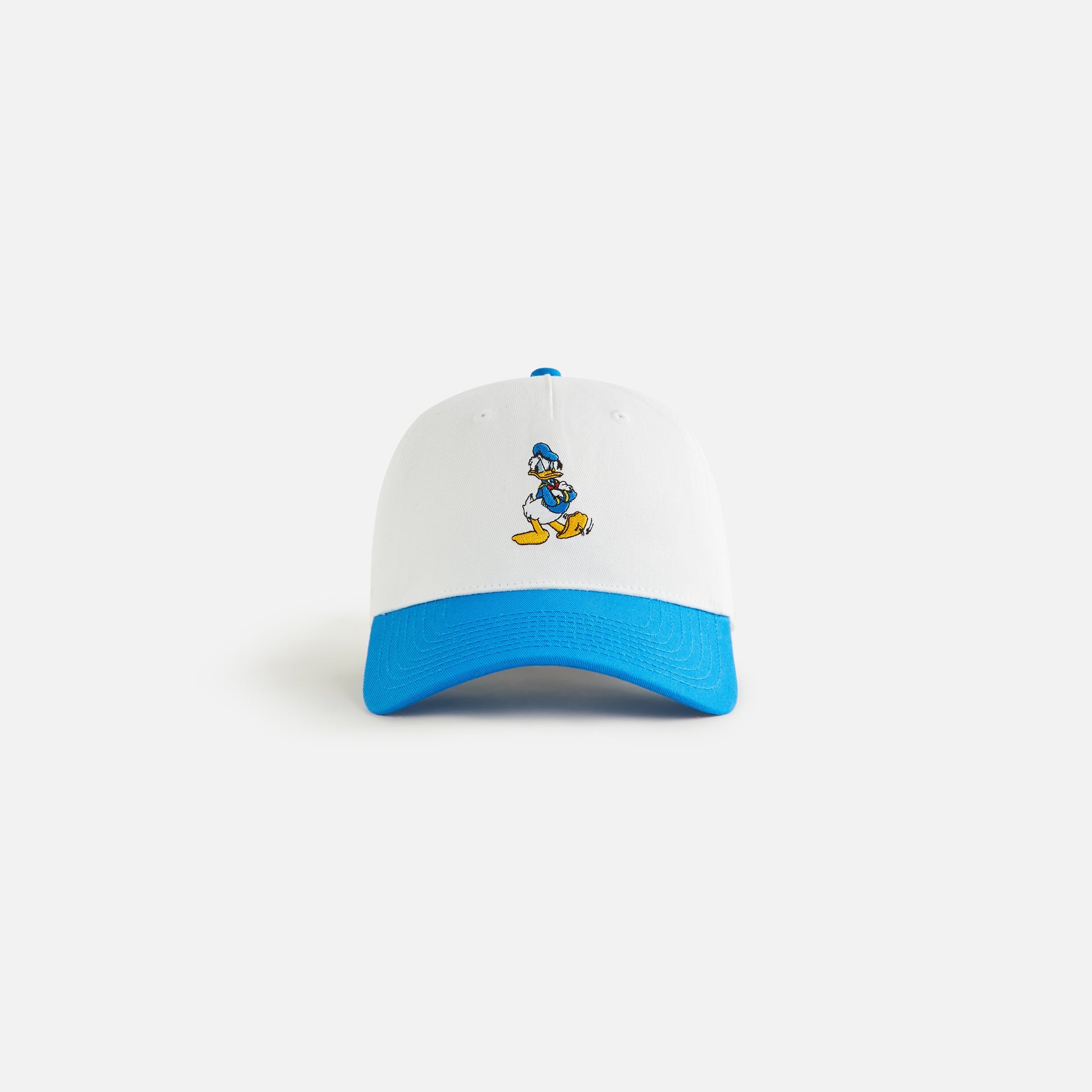 White caps – Disney | Kith Kids for Donald Duck Gwynn Pinch Crown Snapback - White