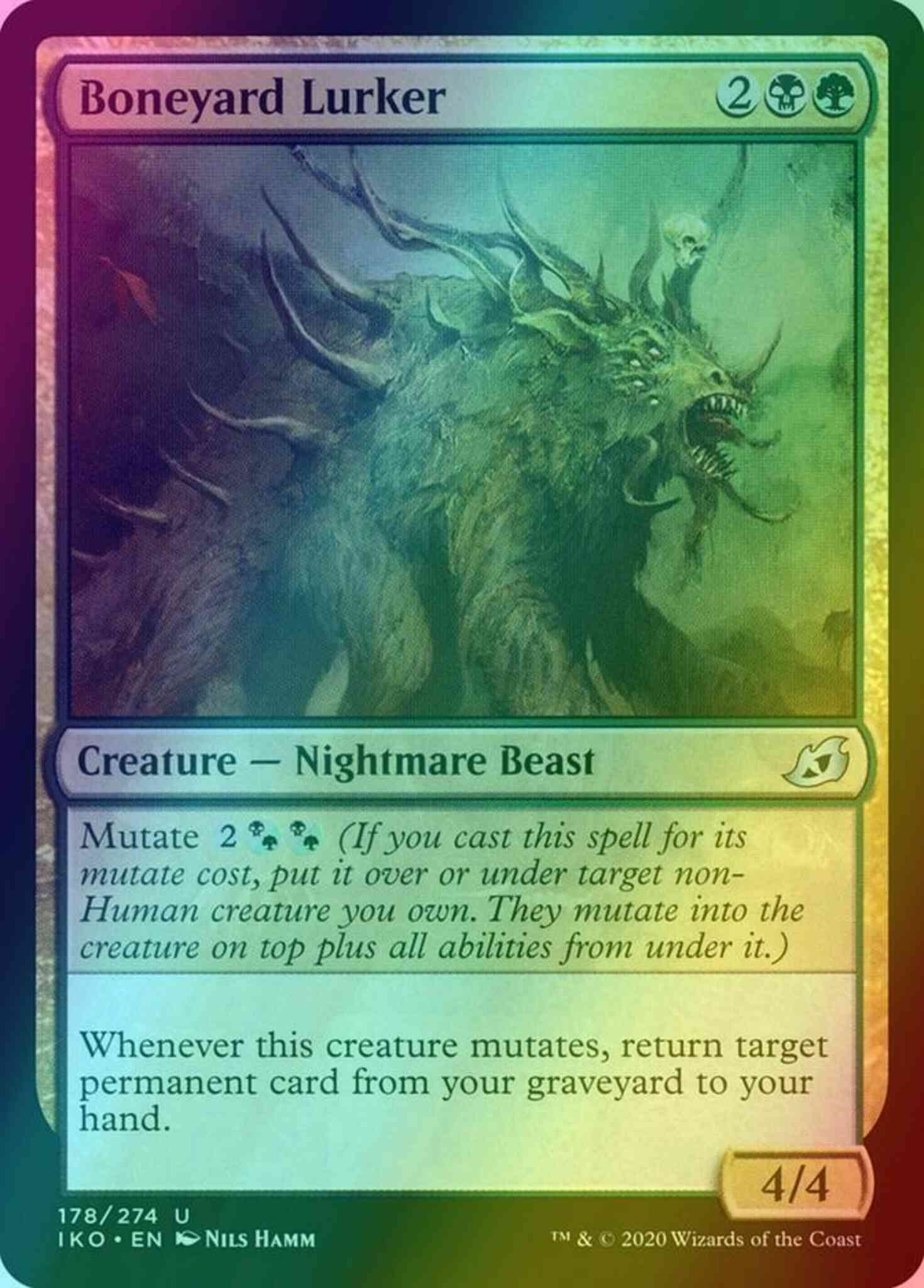 Boneyard lurker 178 – Magic Boneyard Lurker [178] [Ikoria: Lair of Behemoths] [Foil]