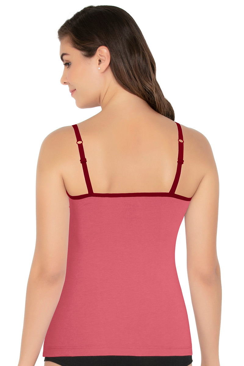 Amante Cotton Camisole - Slate Rose-Crim - view 3
