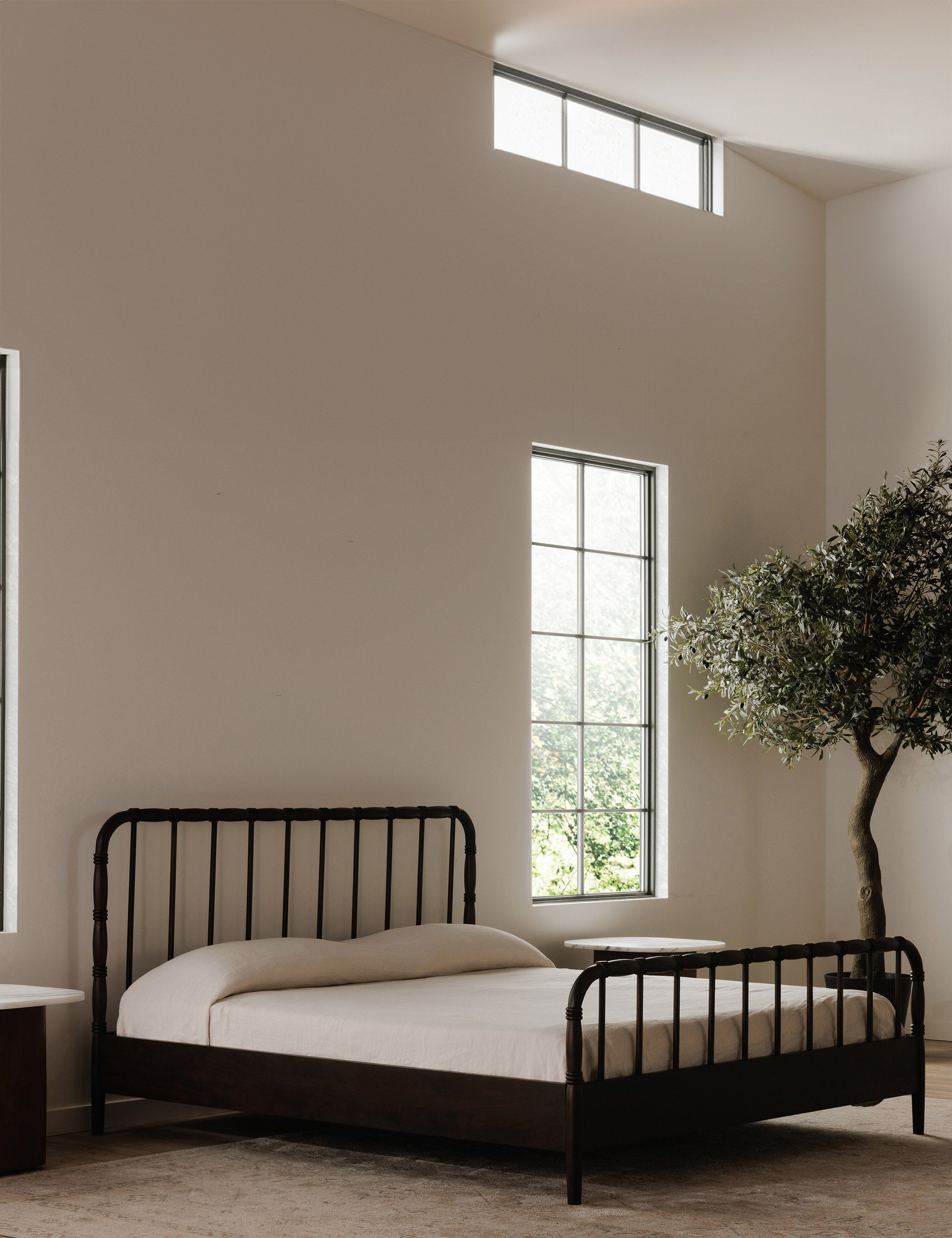 Lulu and Georgia Wallis Platform Bed – Dark Brown - view 2