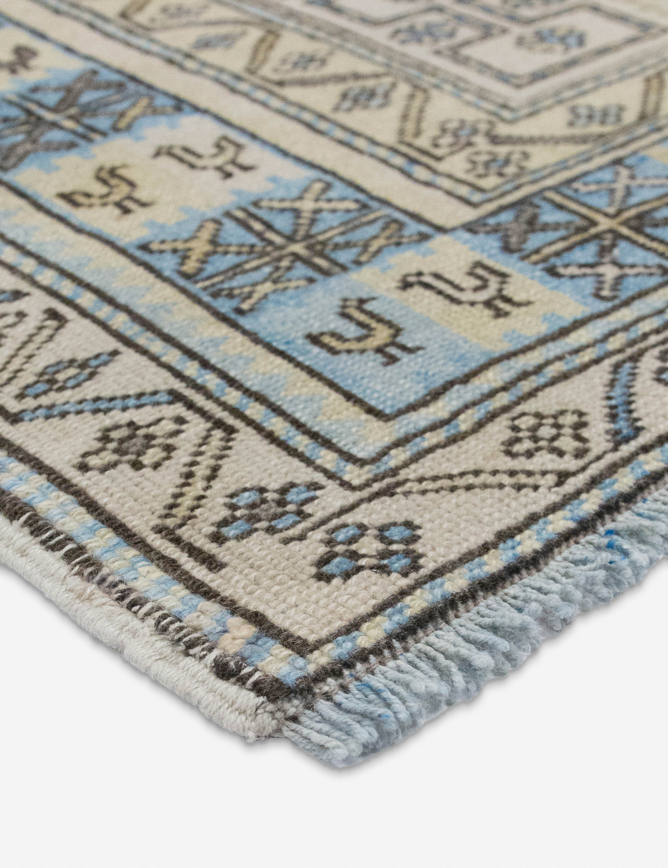 Lulu and Georgia Vintage Turkish Hand-Knotted Wool Rug No. 563, 4'6" x 6'2" - view 2