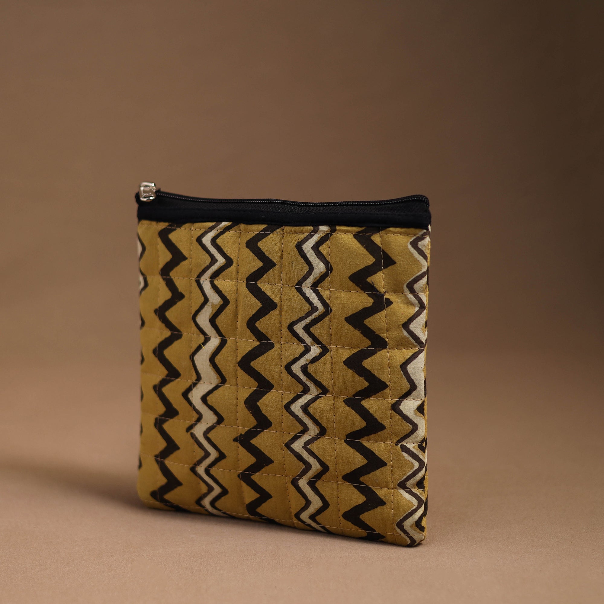 NOORI BAZAR Brown - Handmade Quilted Cotton Utility Pouch 11 - view 2